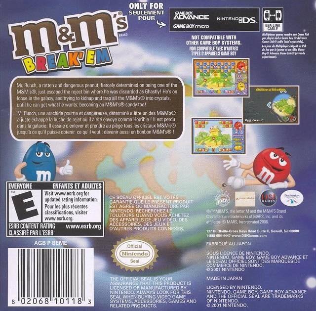 M&M's Break 'Em - (GBA) Game Boy Advance [Pre-Owned] Video Games Zoo Games   
