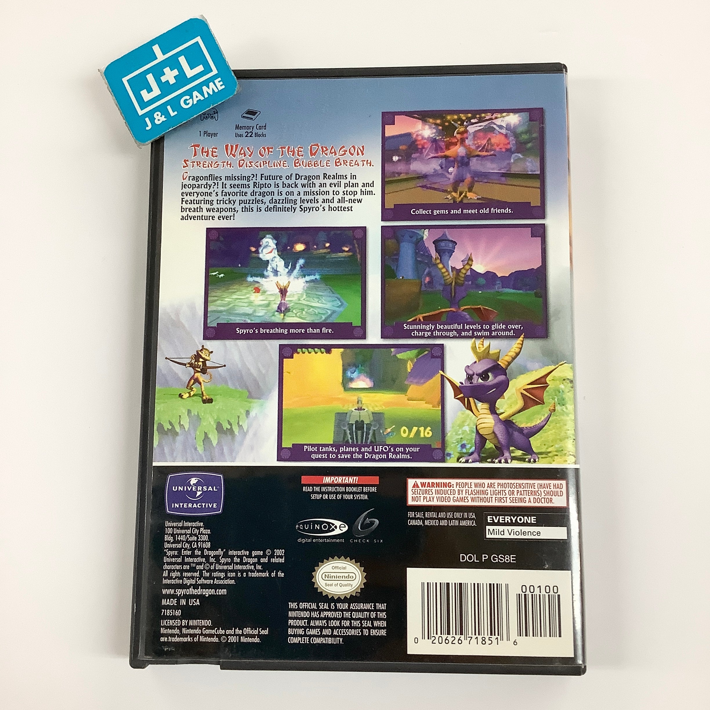 Spyro: Enter the Dragonfly - (GC) GameCube [Pre-Owned] Video Games Universal Interactive