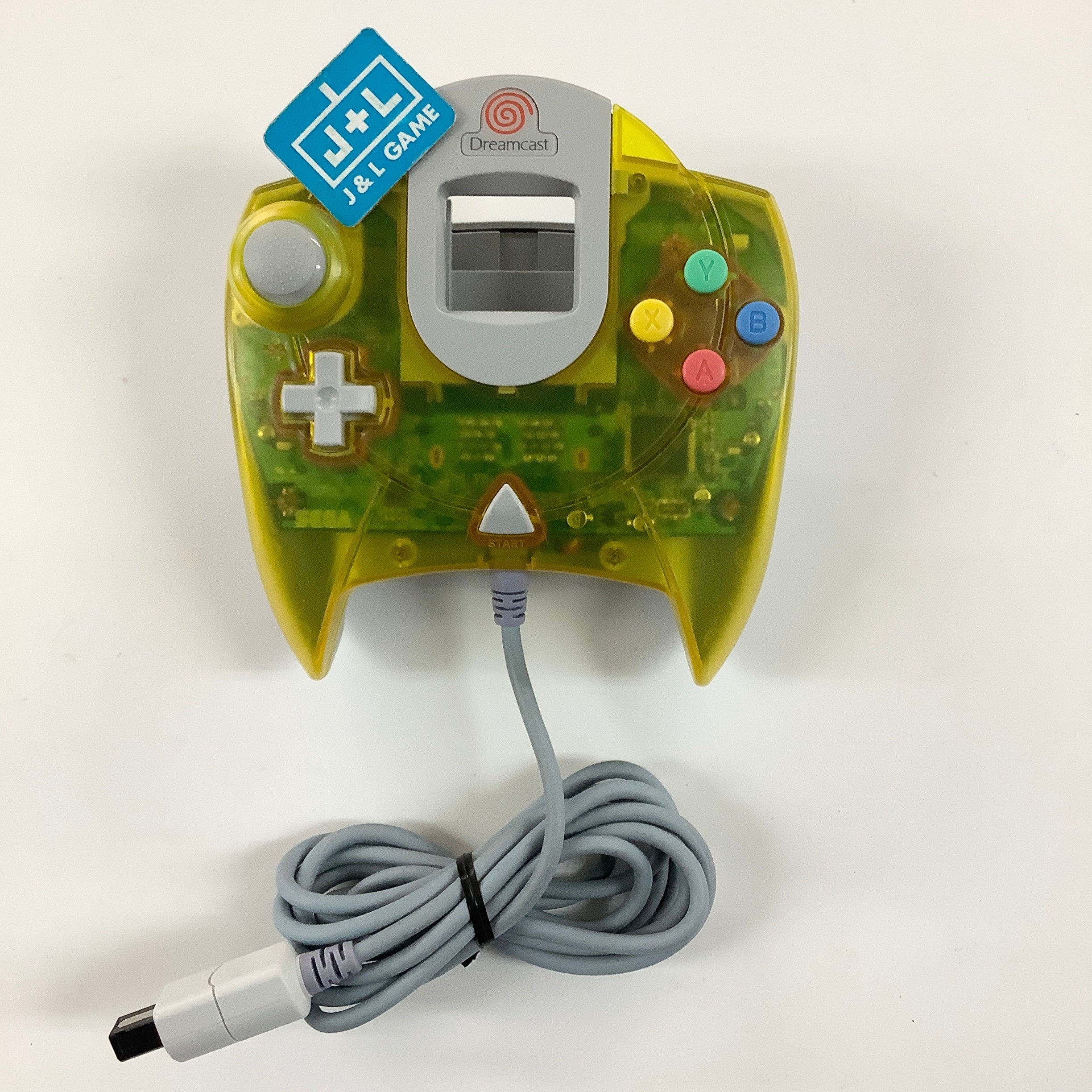 Sega Dreamcast Controller (Clear Yellow) - Sega Dreamcast [Pre-Owned] Accessories SEGA