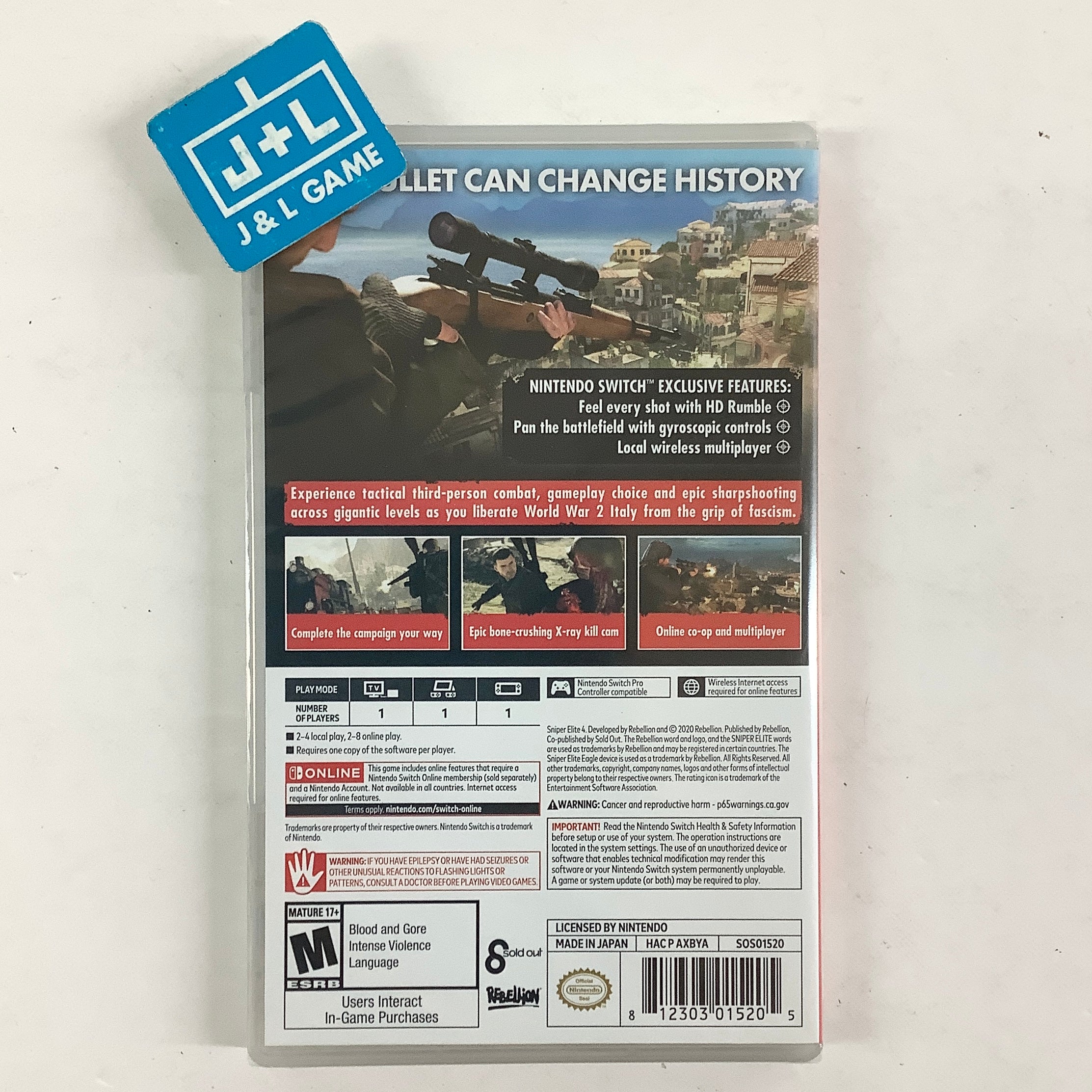 Sniper Elite 4 - Nintendo Switch Video Games Sold Out