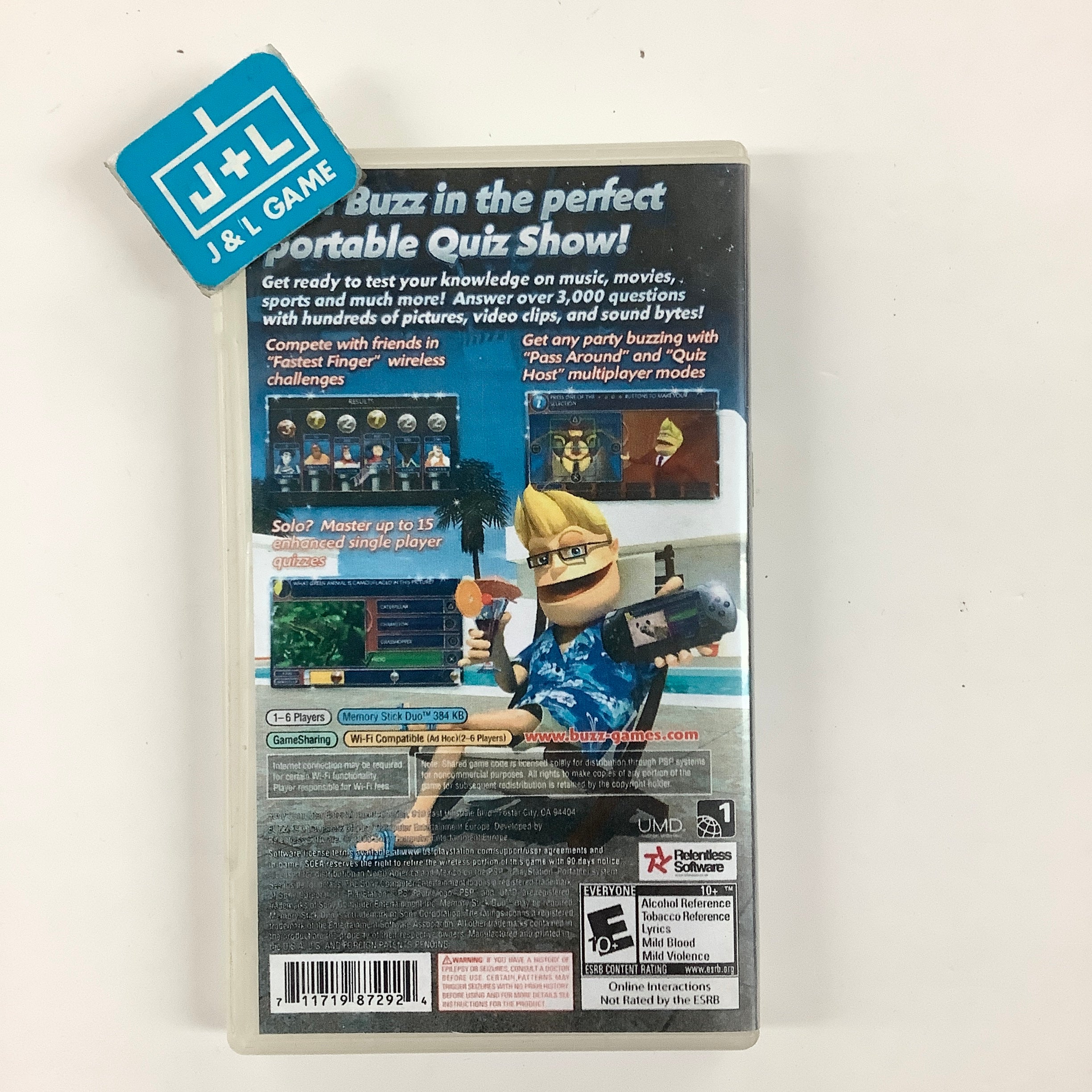 Buzz! Master Quiz - SONY PSP [Pre-Owned] Video Games SCEA