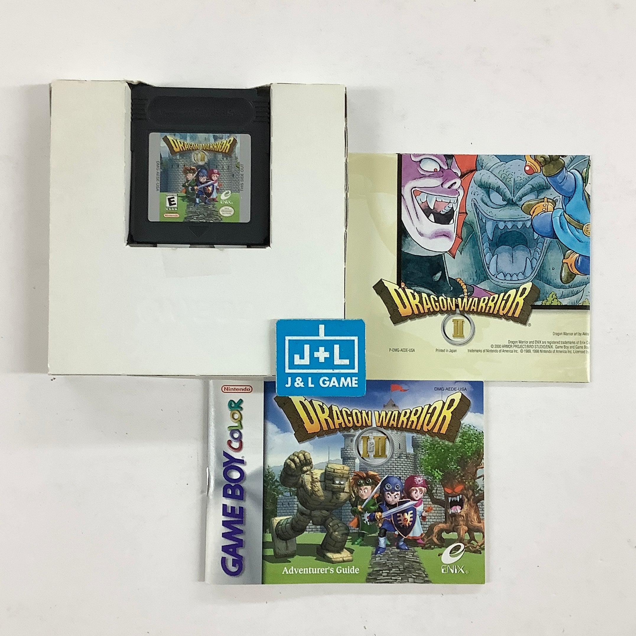 Dragon Warrior I & II - (GBC) Game Boy Color [Pre-Owned] Video Games Enix Corporation