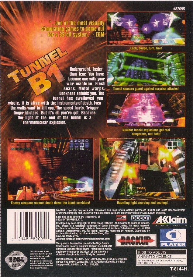 Tunnel B1 - (SS) SEGA Saturn [Pre-Owned] Video Games Ocean   
