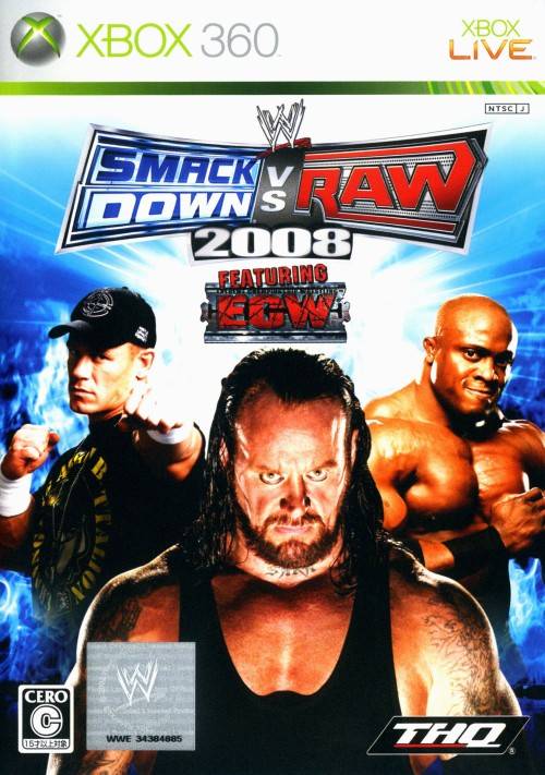 WWE SmackDown vs. Raw 2008 - Xbox 360 [Pre-Owned] (Japanese Import) Video Games THQ