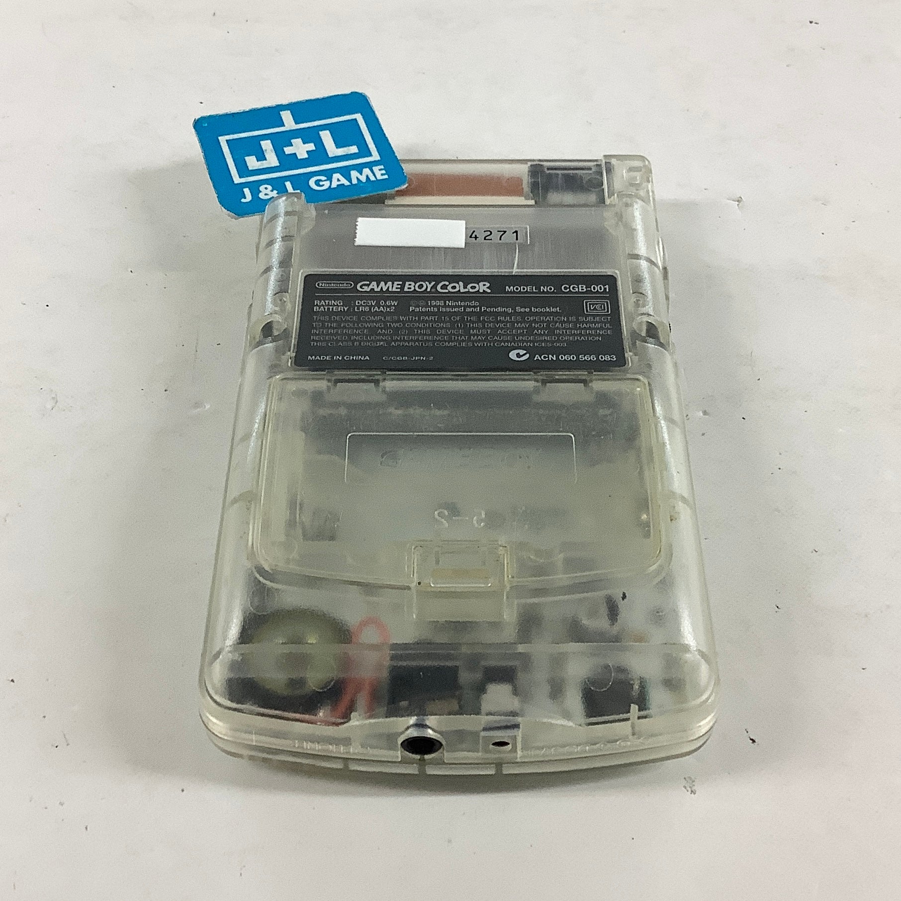 Nintendo Game Boy Color Console (Clear) - (GBC) Game Boy Color [Pre-Owned] (Japanese Import) Consoles Nintendo