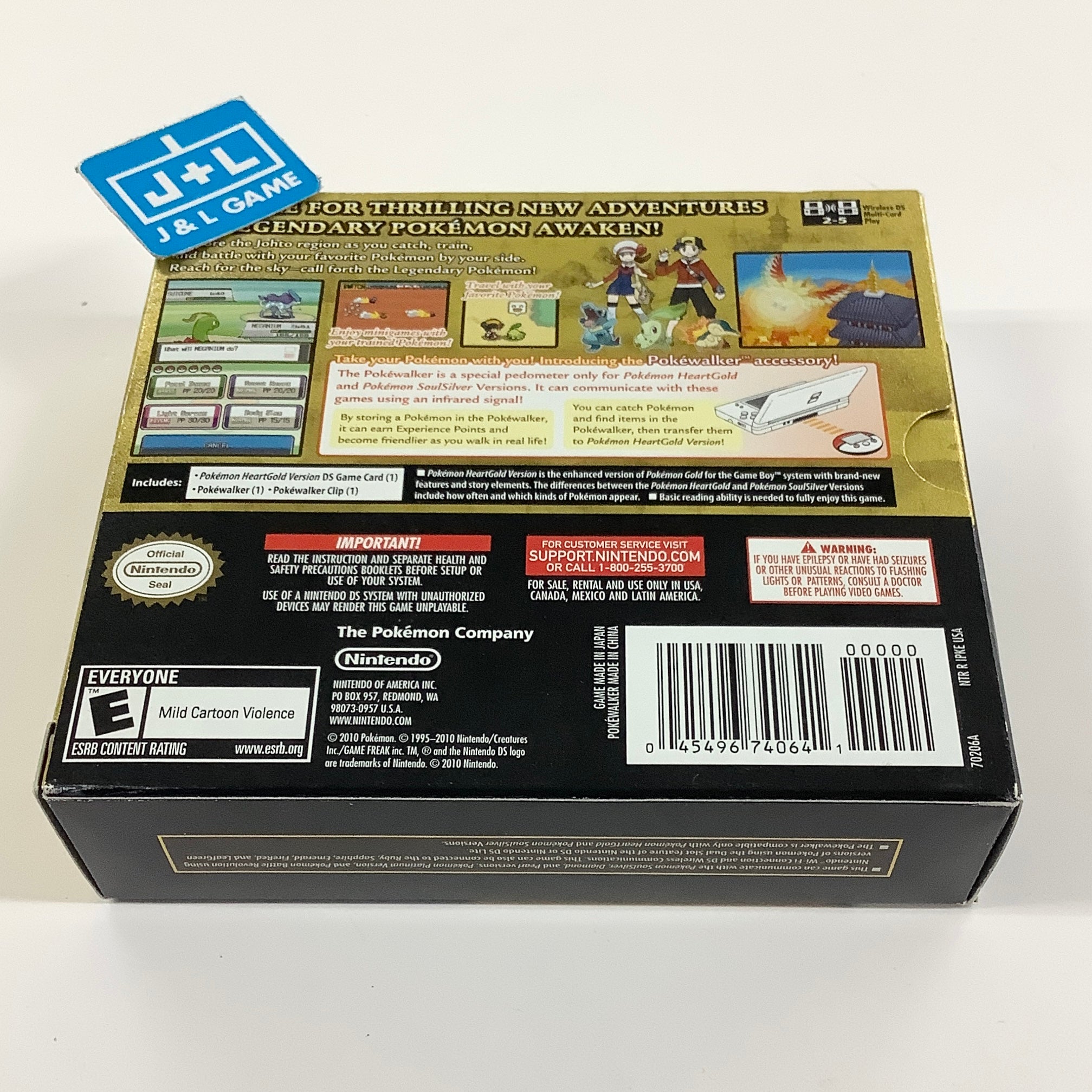 Pokemon HeartGold Version (w/ Pokewalker) - (NDS) Nintendo DS [Pre-Owned]