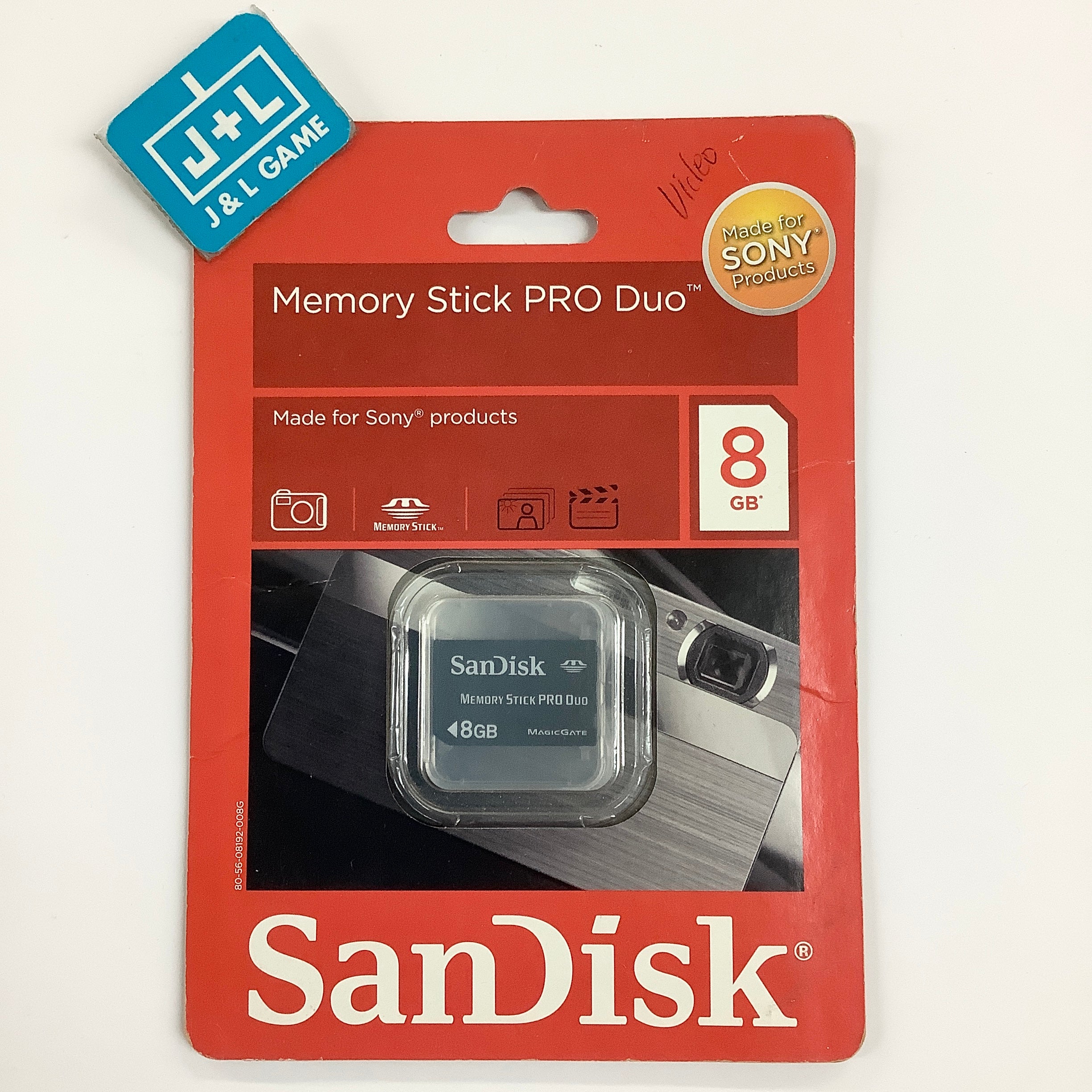 SanDisk 8 GB MemoryStick Pro Duo - SONY PSP