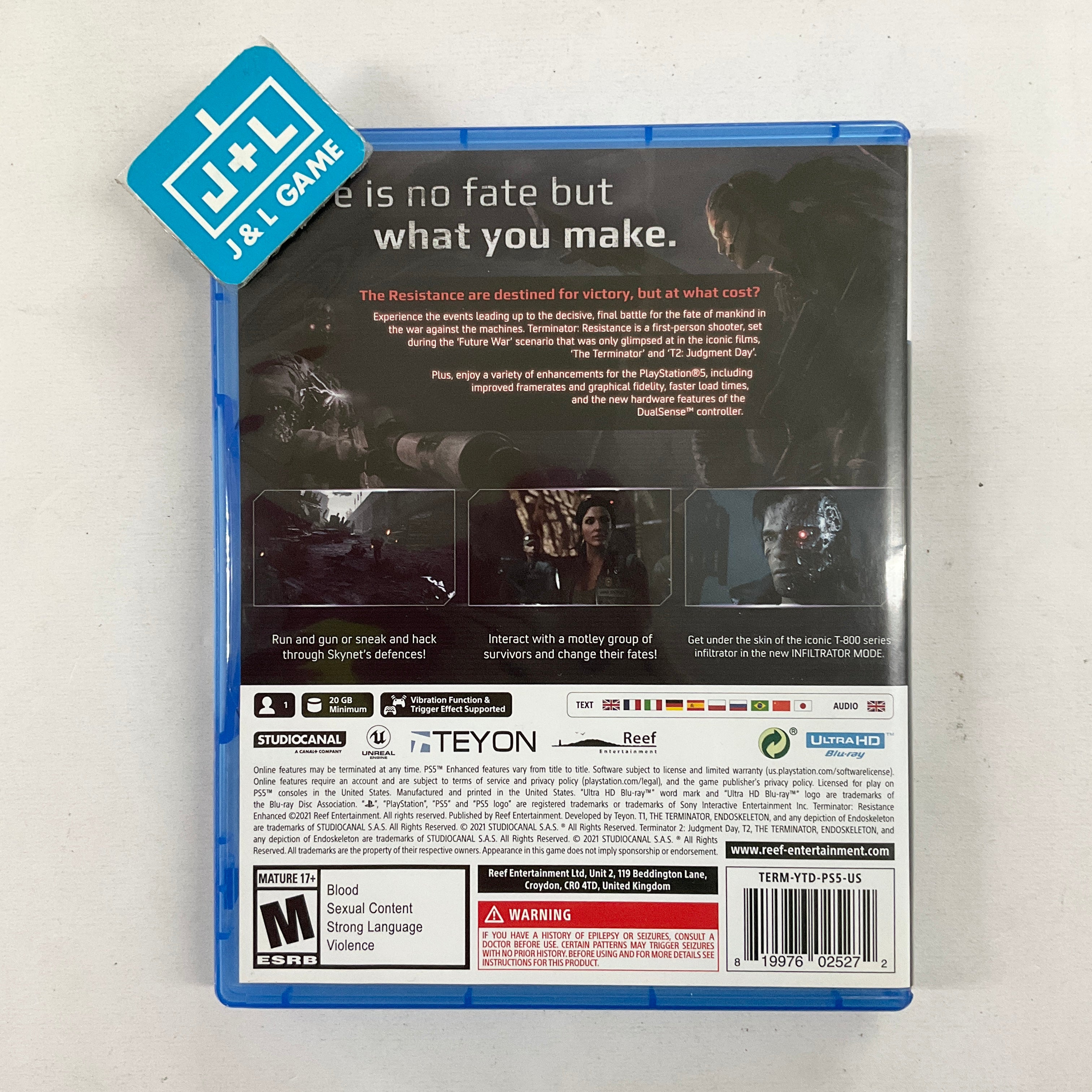 Terminator Resistance Enhanced - (PS5) PlayStation 5 [Pre-Owned] Software Reef Entertainment   