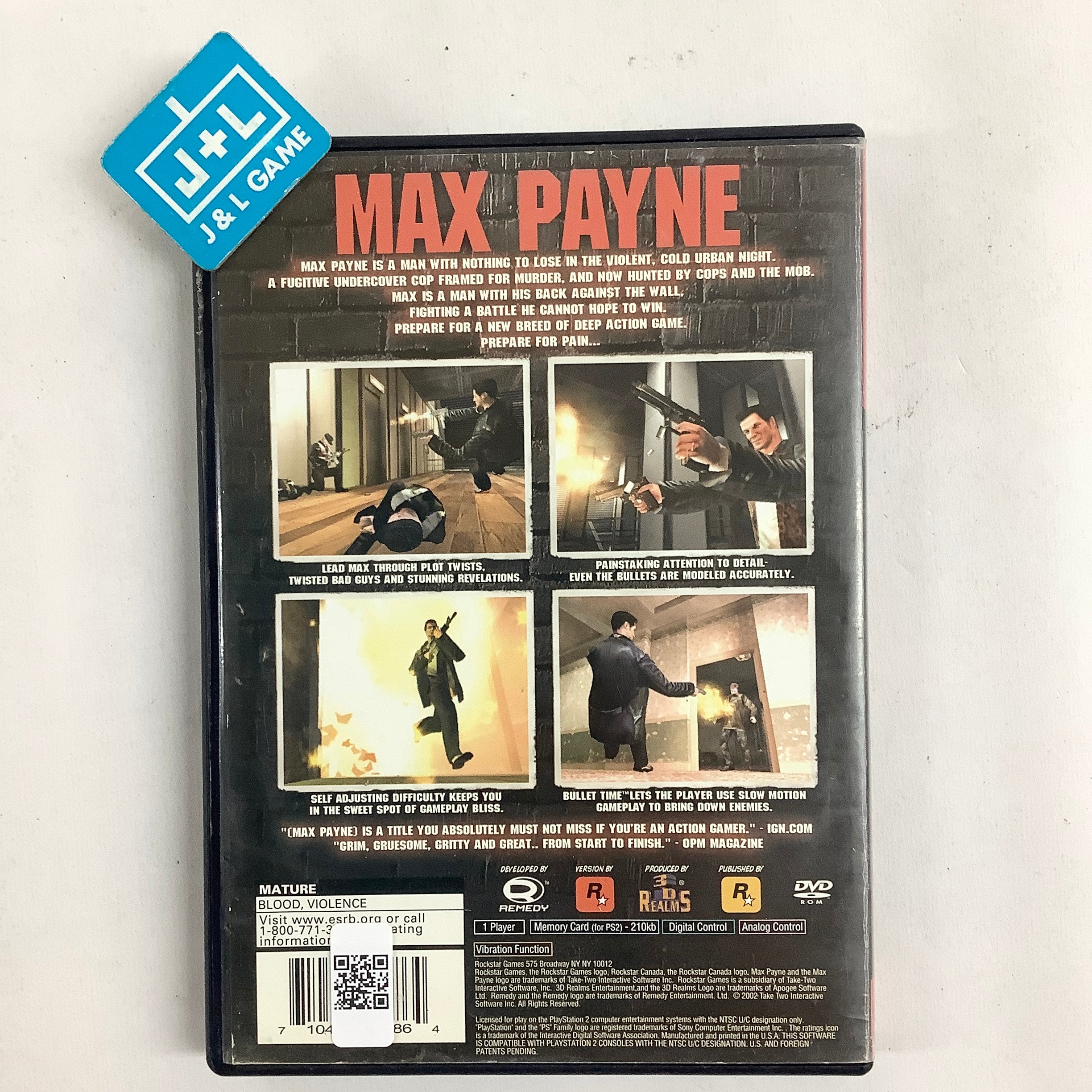 Max Payne (Greatest Hits) - (PS2) PlayStation 2 [Pre-Owned] Video Games Rockstar Games