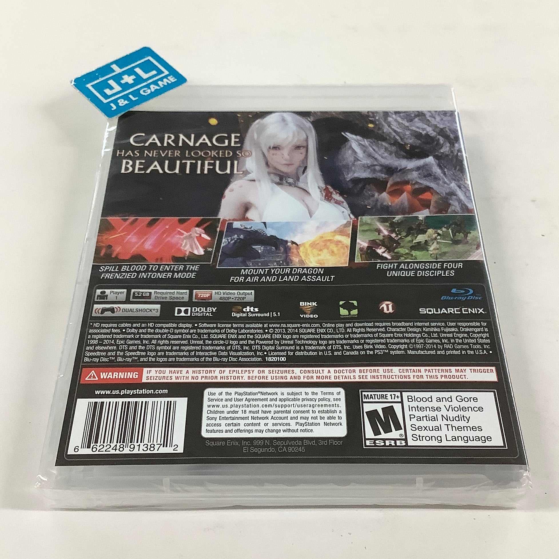 Drakengard 3 - (PS3) PlayStation 3 Video Games Square Enix