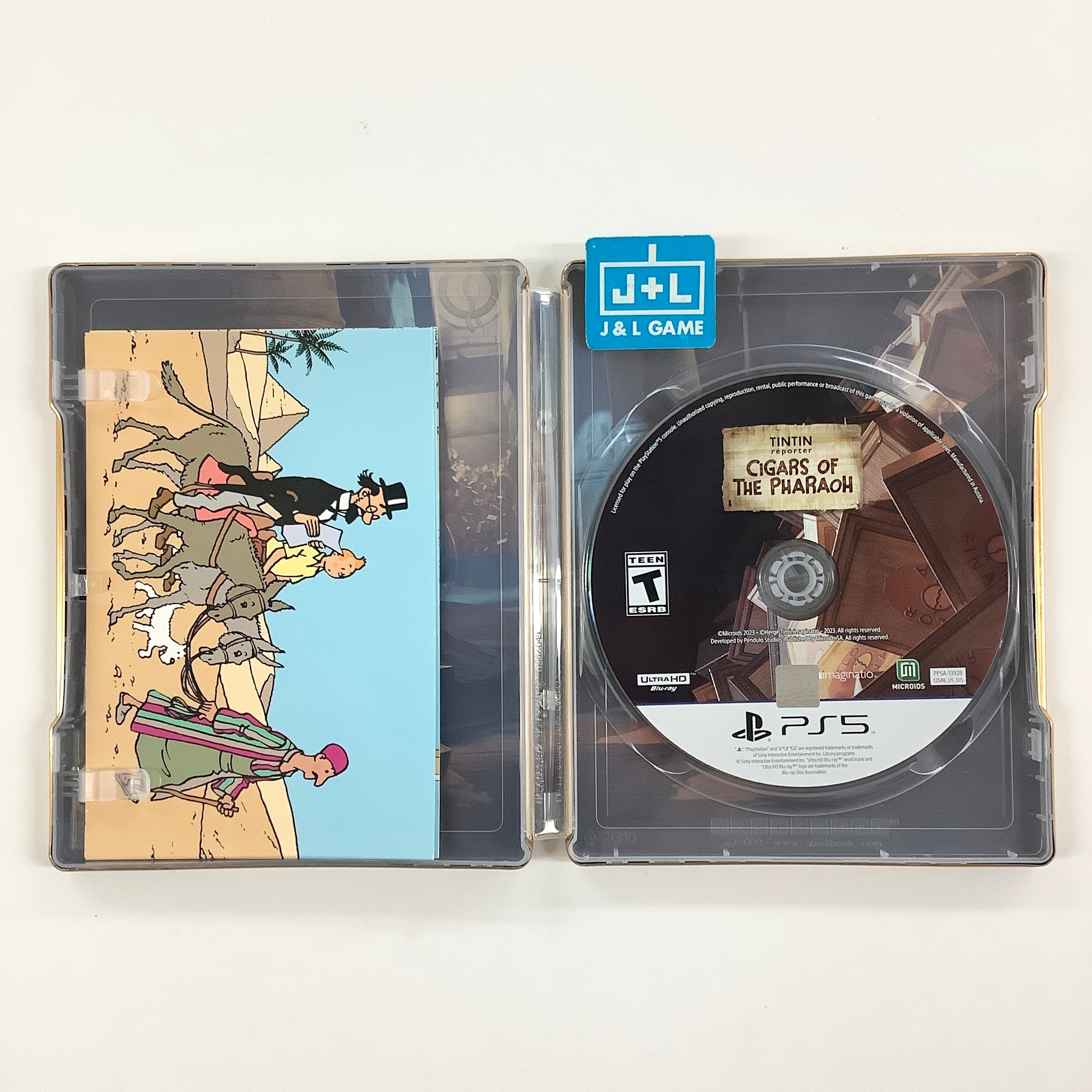 Tintin Reporter: Cigars of the Pharaoh (SteelBook) - (PS5) PlayStation 5 [Pre-Owned] Video Games MICROÏDS