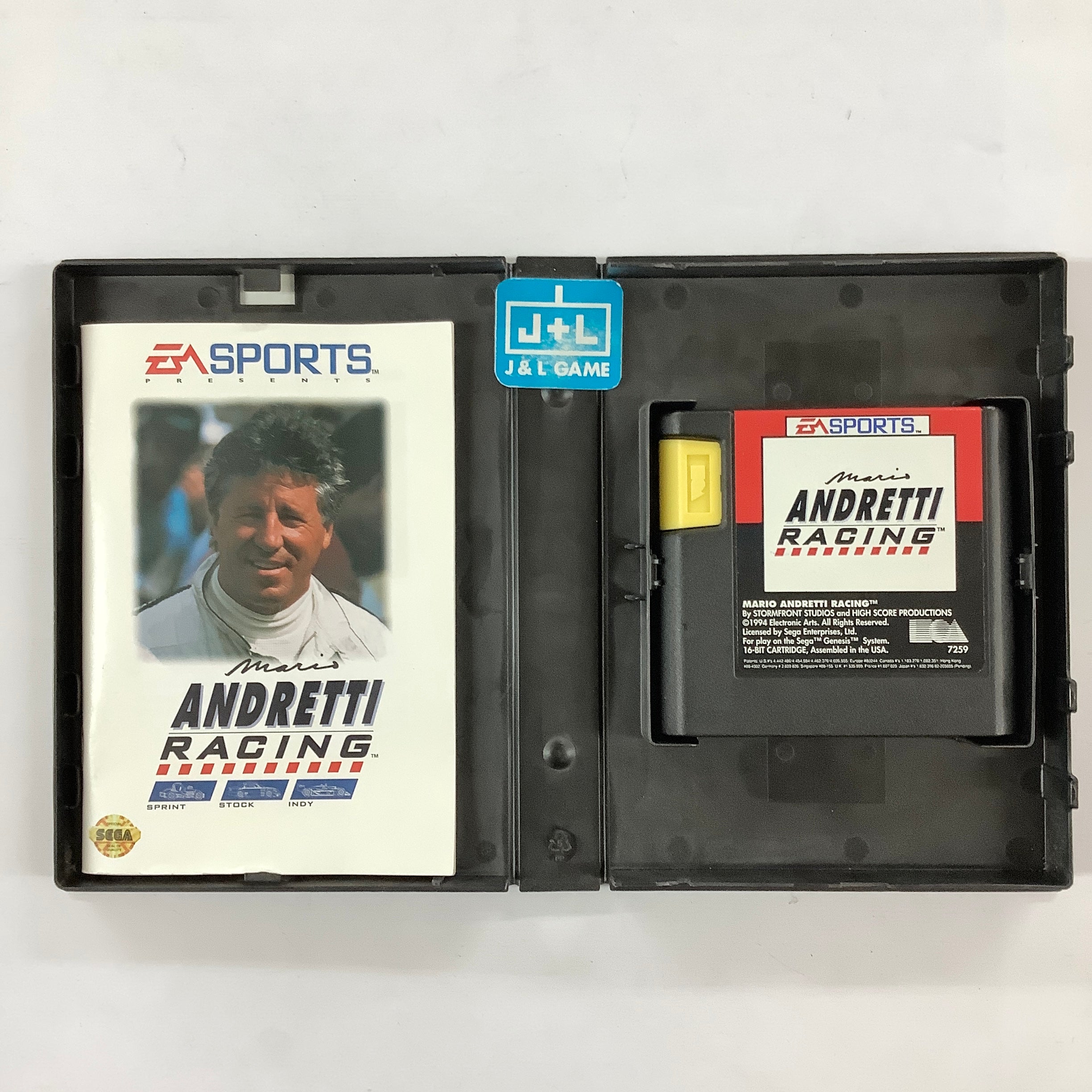 Mario Andretti Racing - (SG) SEGA Genesis [Pre-Owned] Video Games EA Sports   