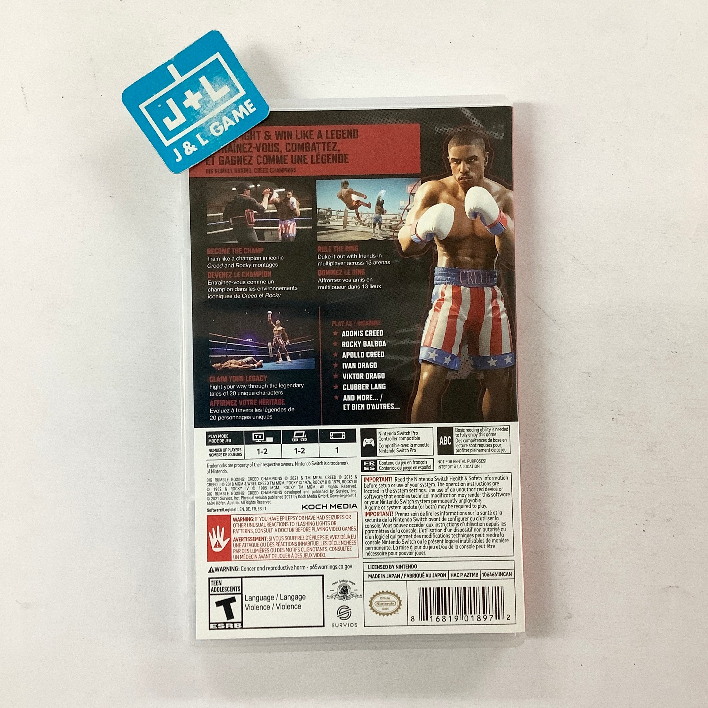 Big Rumble Boxing: Creed Champions - (NSW) Nintendo Switch [UNBOXING] Video Games Deep Silver   