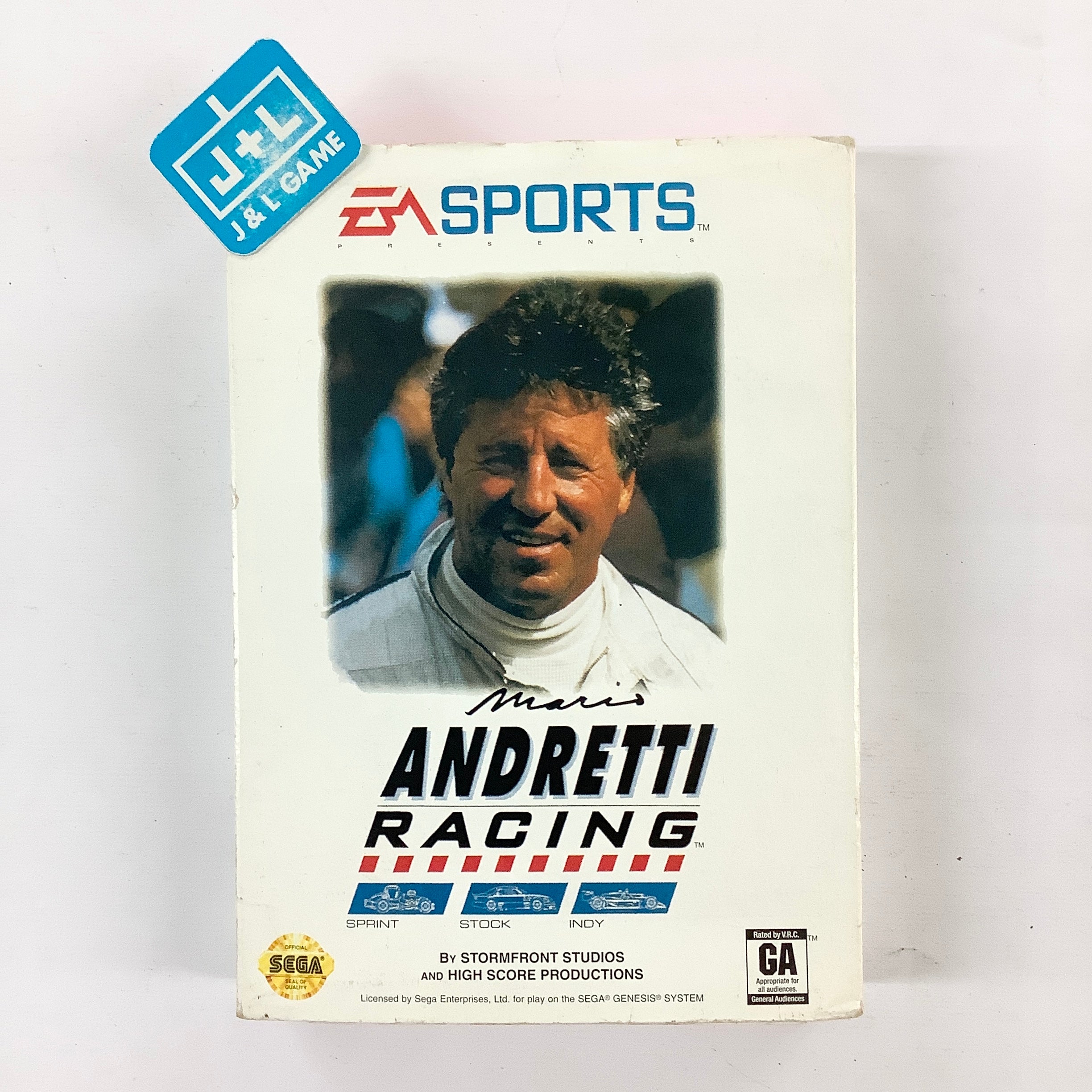 Mario Andretti Racing (PaperBox) - (SG) SEGA Genesis [Pre-Owned] Video Games EA Sports   