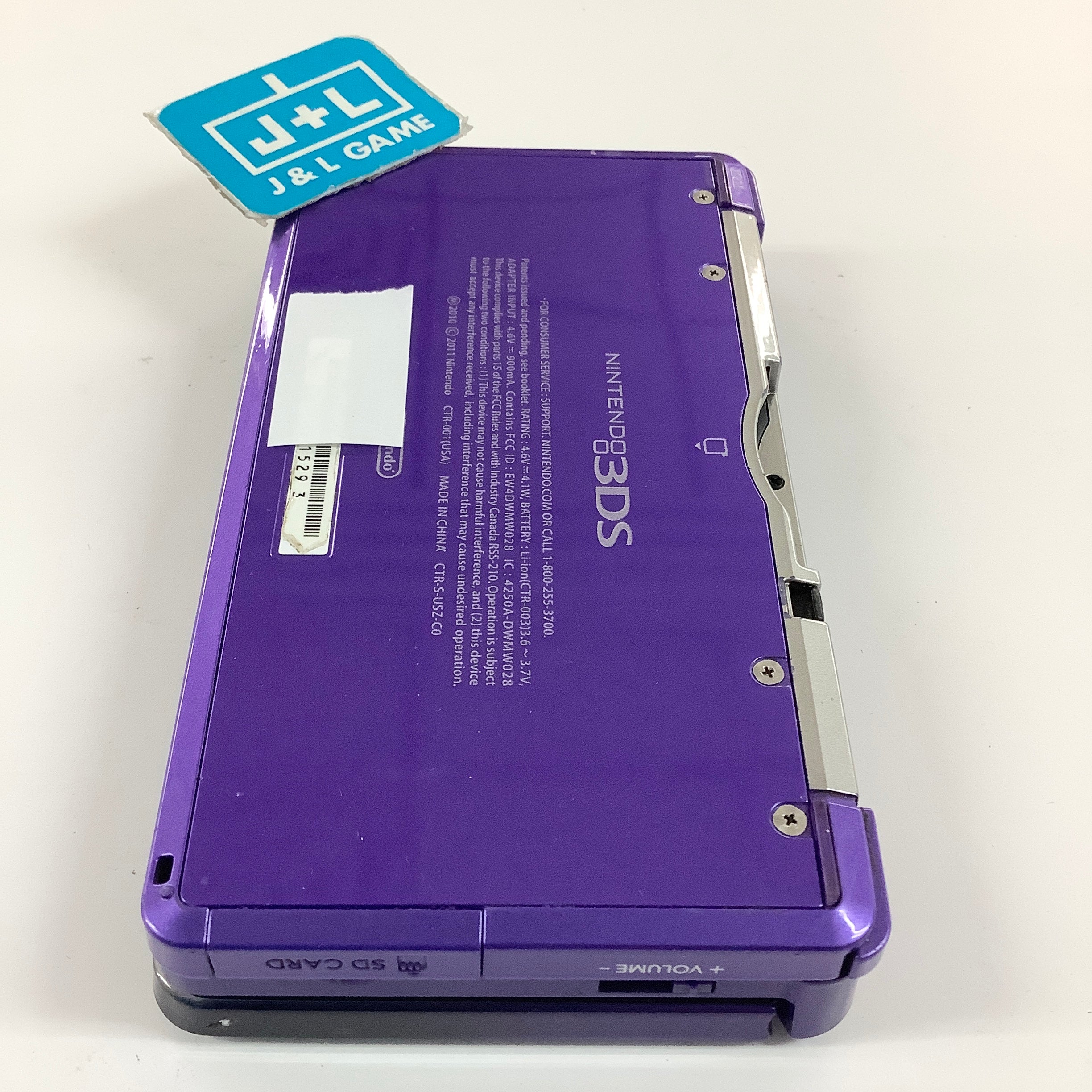 Nintendo 3DS Console (Midnight Purple) - Nintendo 3DS [Pre-Owned] Consoles Nintendo