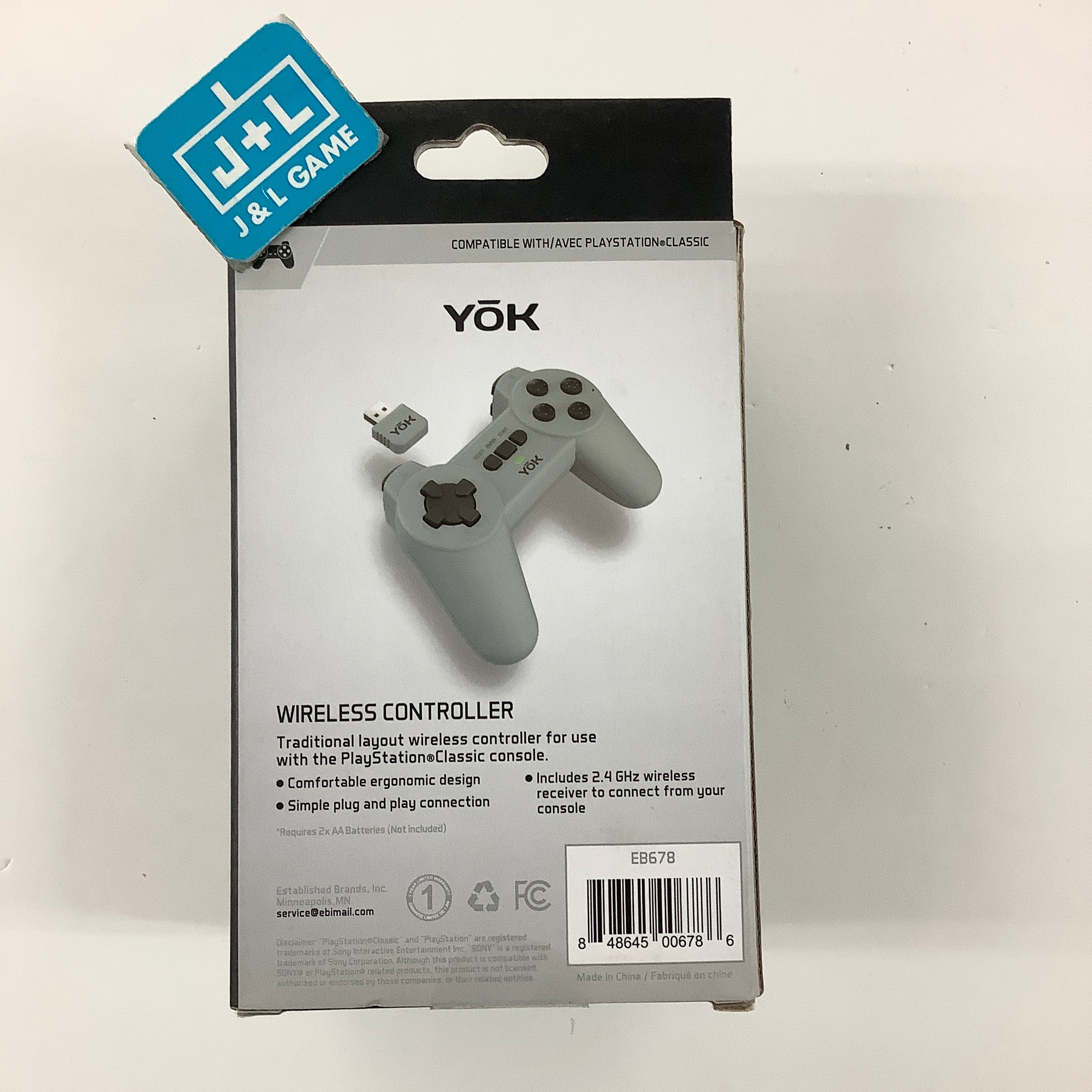 YOK PlayStation Classic Mini Wireless Controller - (PS1) PlayStation 1 Accessories TOK