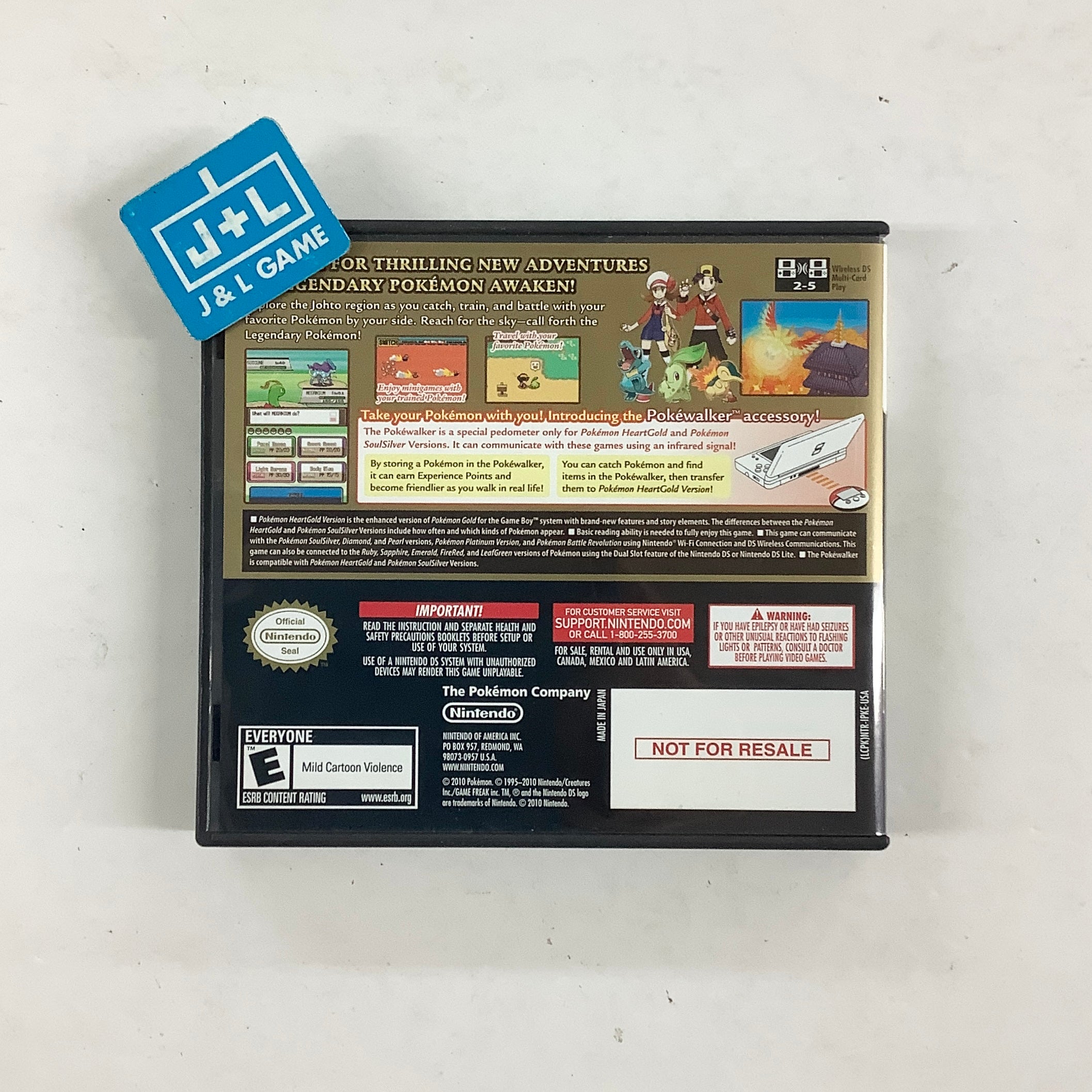 Pokemon HeartGold Version (w/ Pokewalker) - (NDS) Nintendo DS [Pre-Owned] Video Games Nintendo