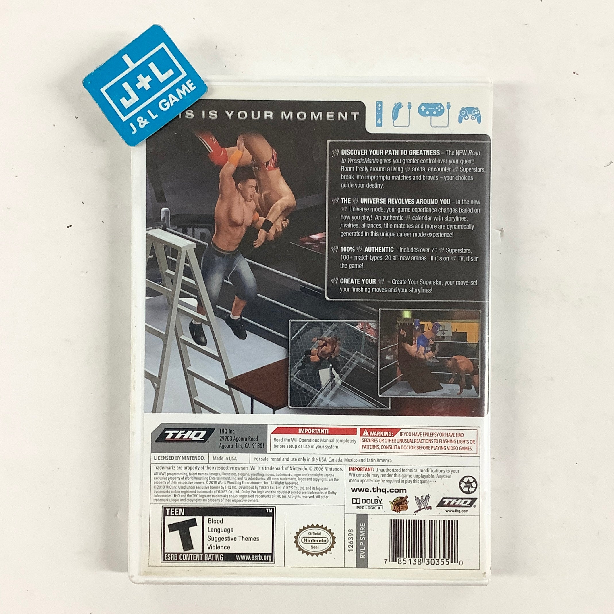 WWE SmackDown vs. Raw 2011 - Nintendo Wii [Pre-Owned] Video Games THQ