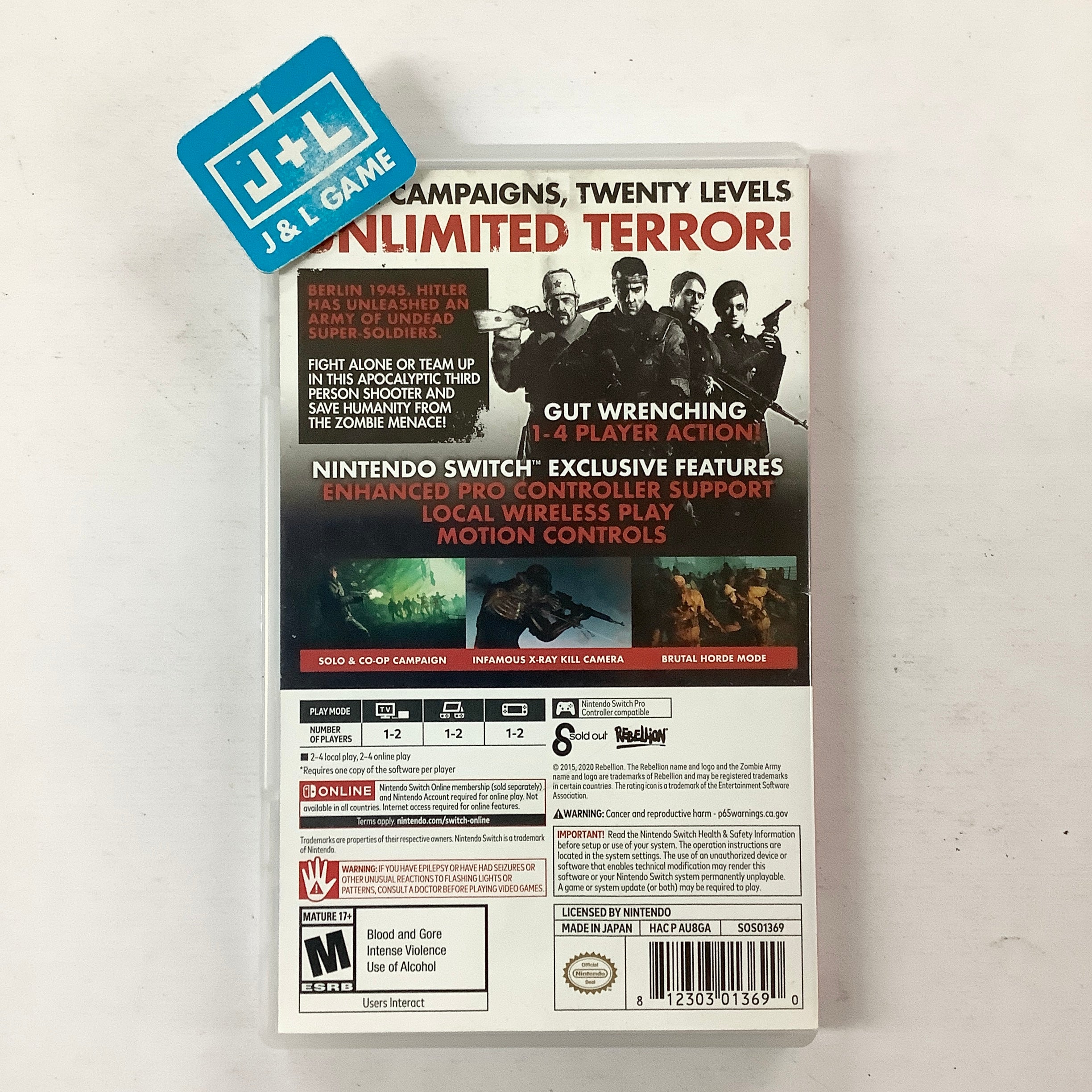 Zombie Army Trilogy - (NSW) Nintendo Switch [Pre-Owned] | J&L Game