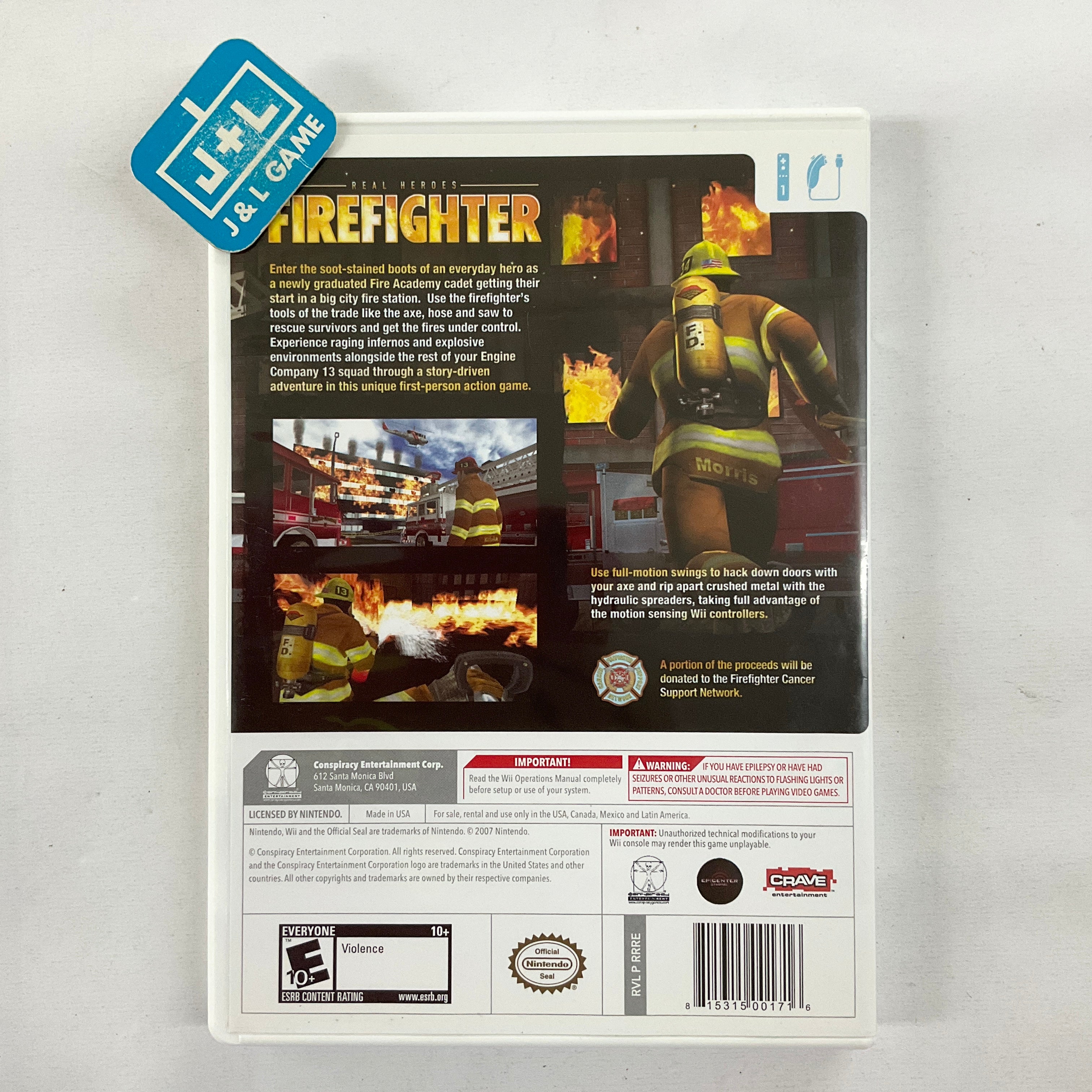 Real Heroes: Firefighter - Nintendo Wii [Pre-Owned] Video Games Conspiracy   
