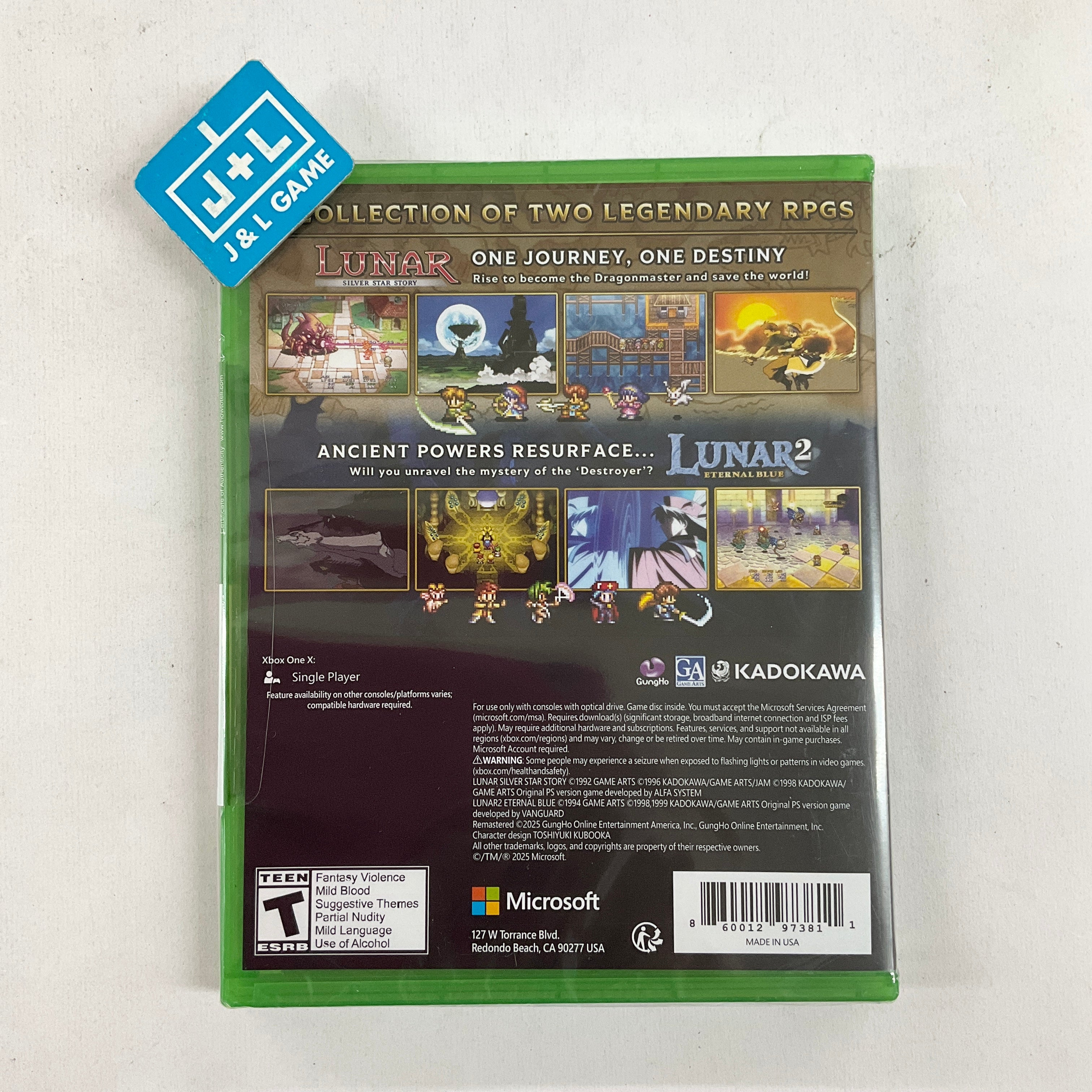 LUNAR Remastered Collection - (XB1) Xbox One Video Games GungHo Online Entertainment, Inc.