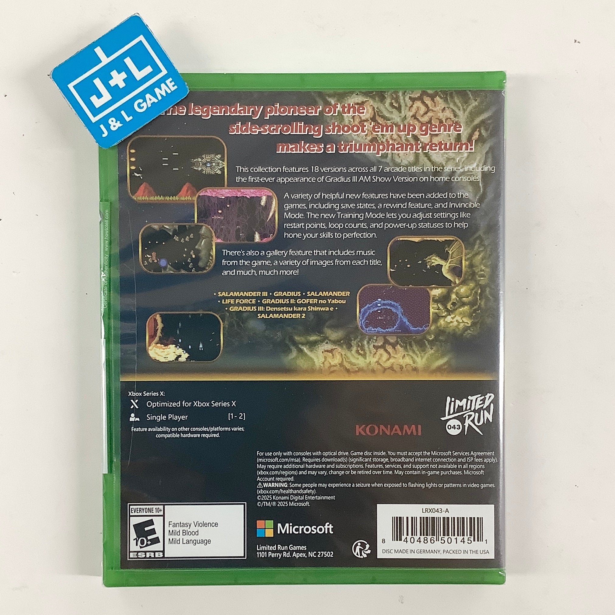 Gradius Origins (Gradius 2 Cover Art) (Limited Run Games #043) - (XSX) Xbox Series X Video Games Limited Run