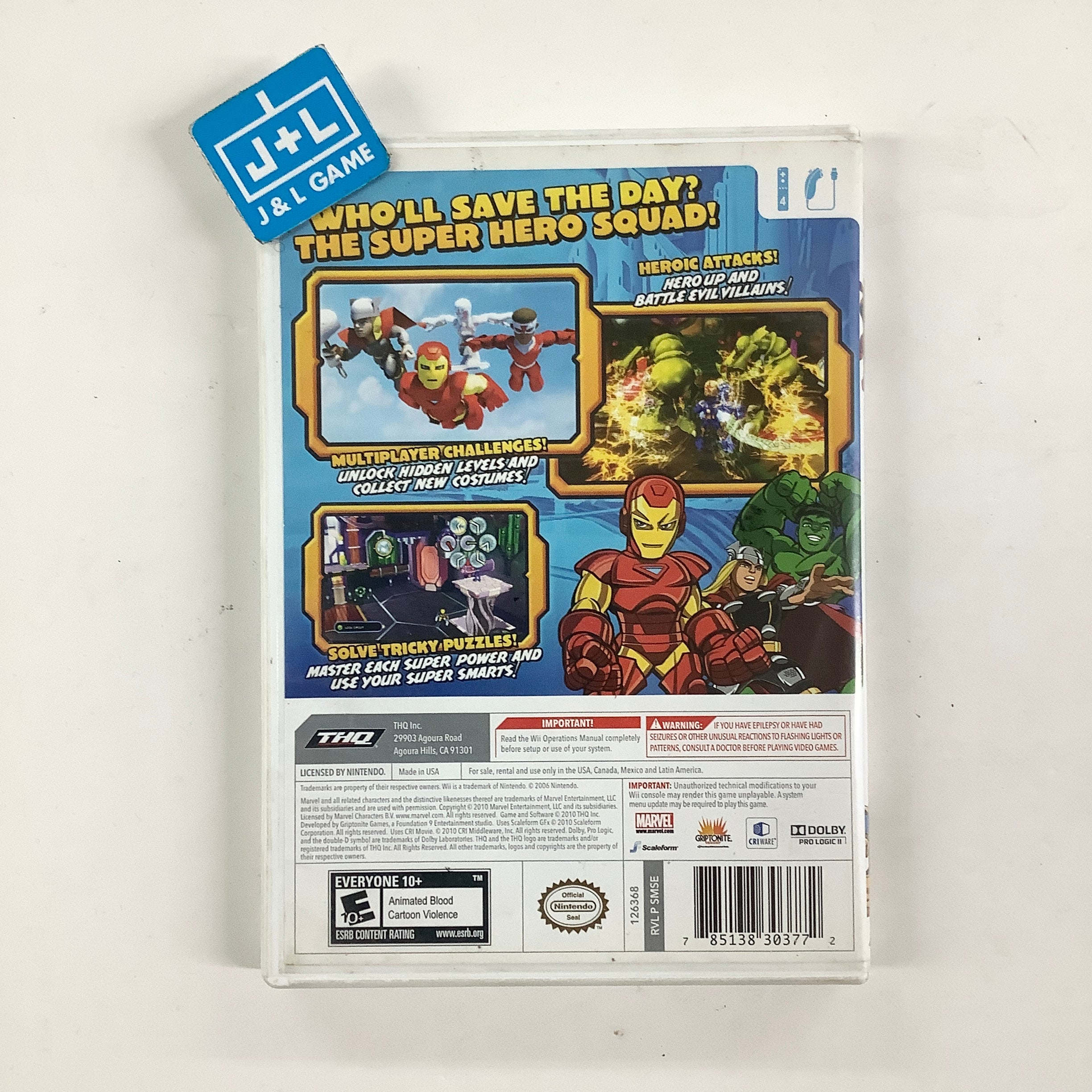 Marvel Super Hero Squad The Infinity Gauntlet - Nintendo Wii [Pre-Owned] Video Games THQ