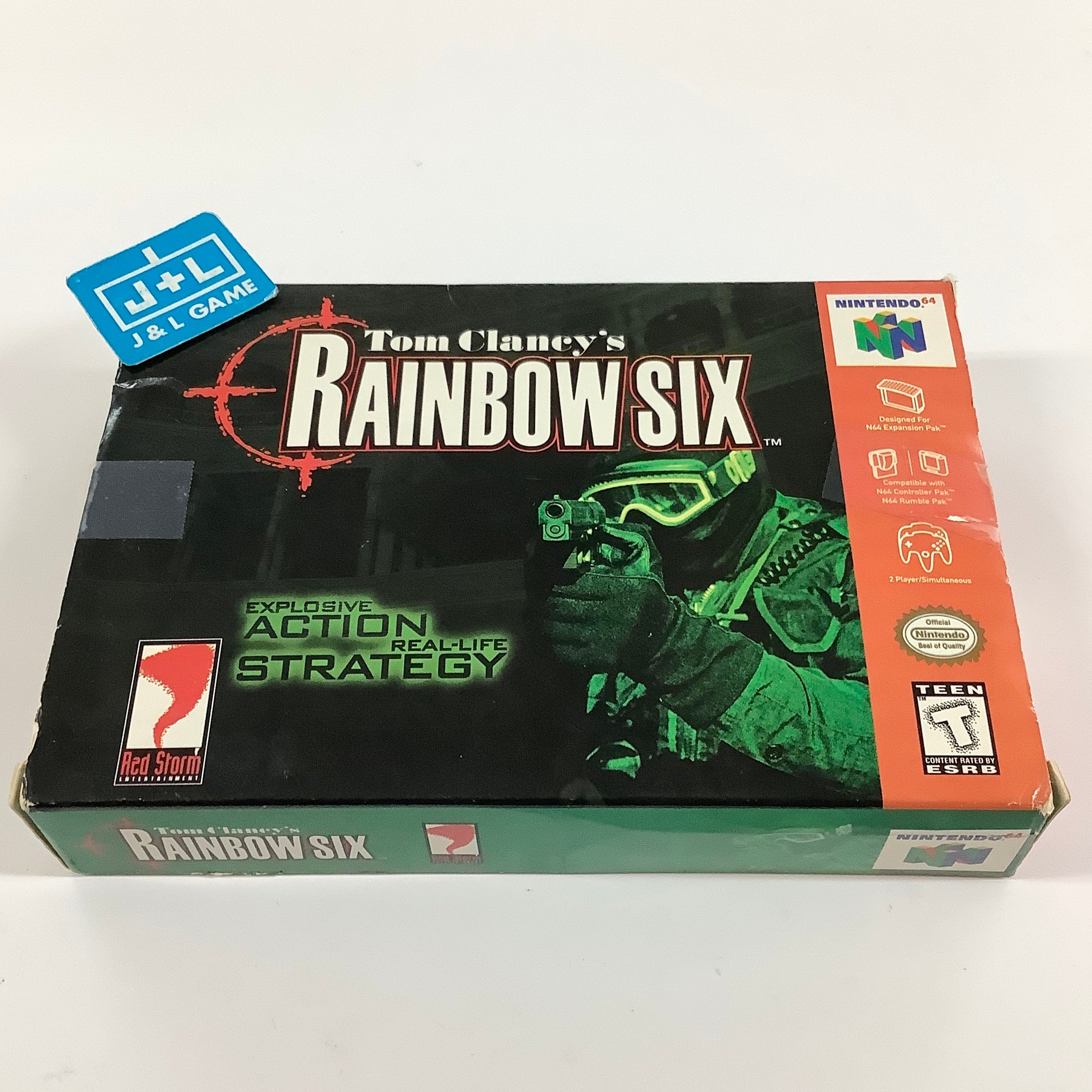 Tom Clancy's Rainbow Six (Black) - (N64) Nintendo 64 [Pre-Owned] Video Games Red Storm Entertainment