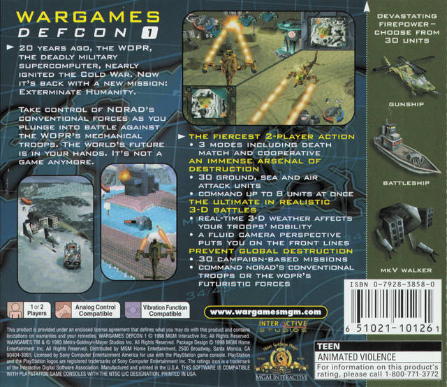 WarGames: Defcon 1 - (PS1) PlayStation 1 [Pre-Owned] Video Games MGM Interactive