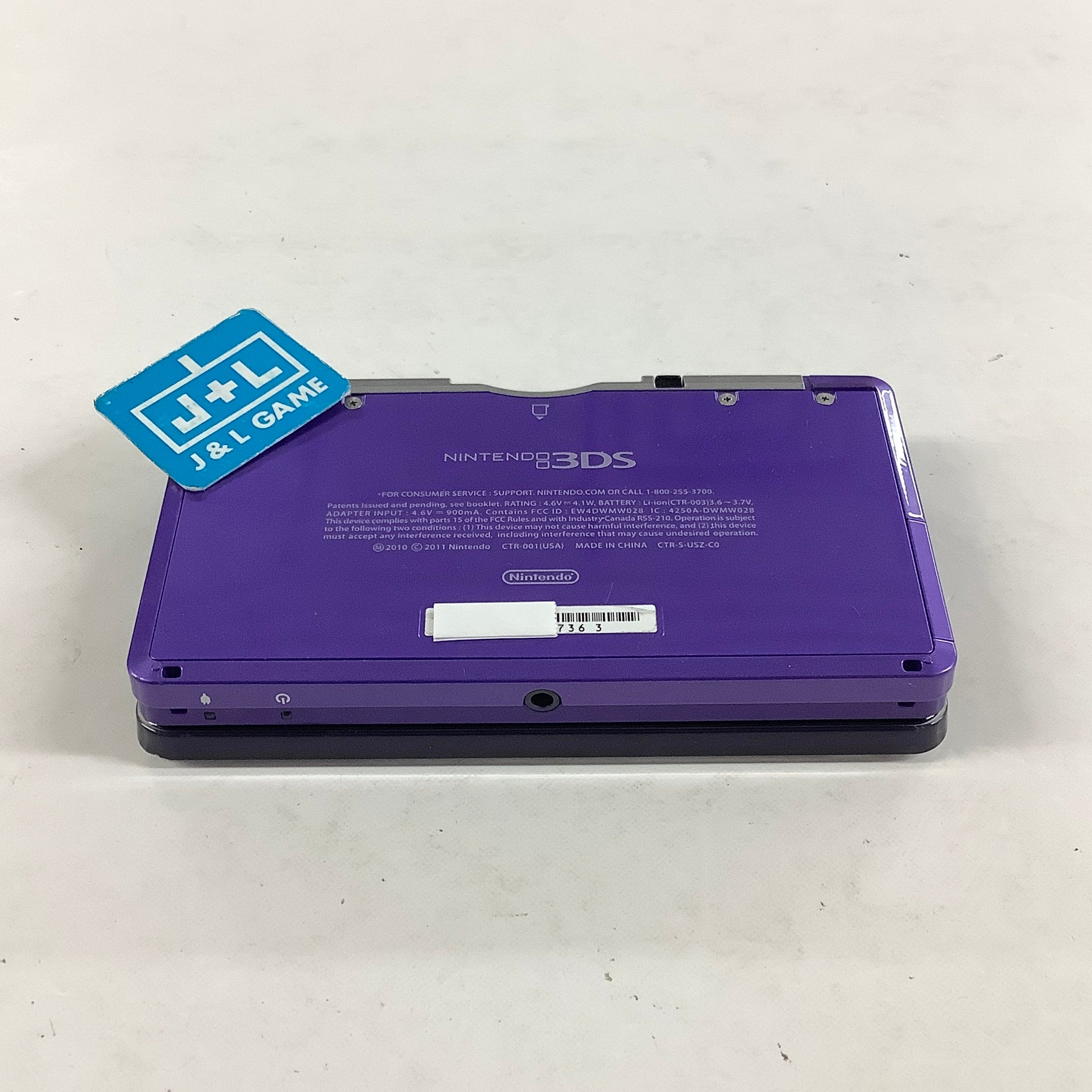 Nintendo 3DS Console (Midnight Purple) - Nintendo 3DS [Pre-Owned] Consoles Nintendo