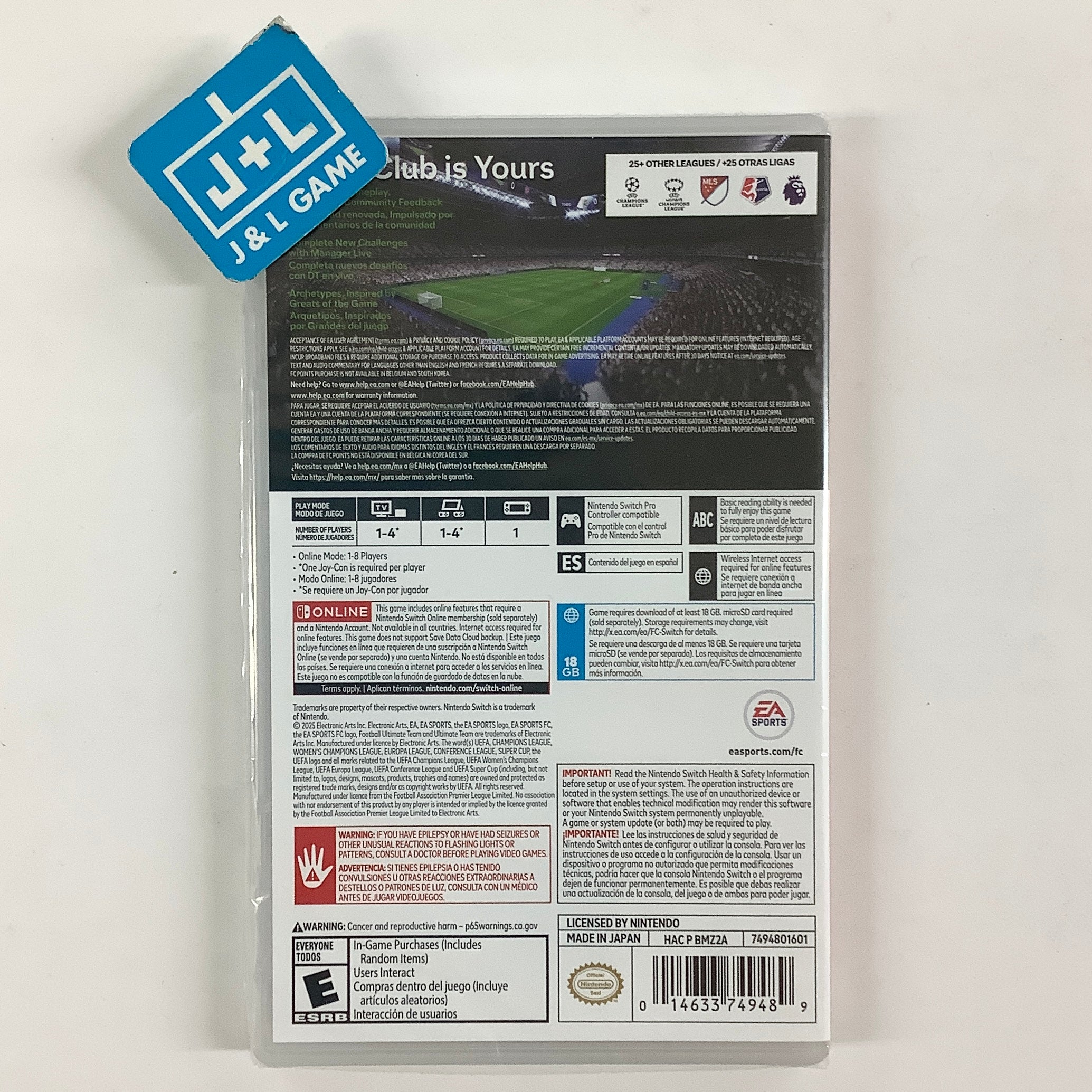 FC 26 - (NSW) Nintendo Switch Video Games Electronic Arts