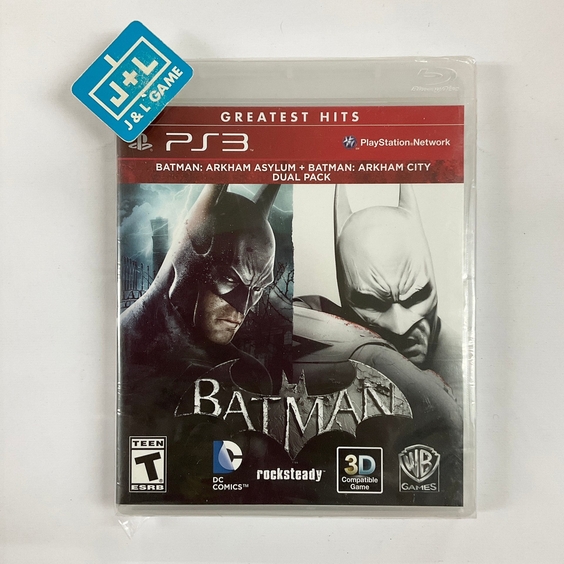 Batman Arkham Asylum + Joker GOTY, PS3, édition Complète, Bon état