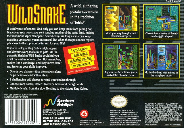 WildSnake - (SNES) Super Nintendo [Pre-Owned]