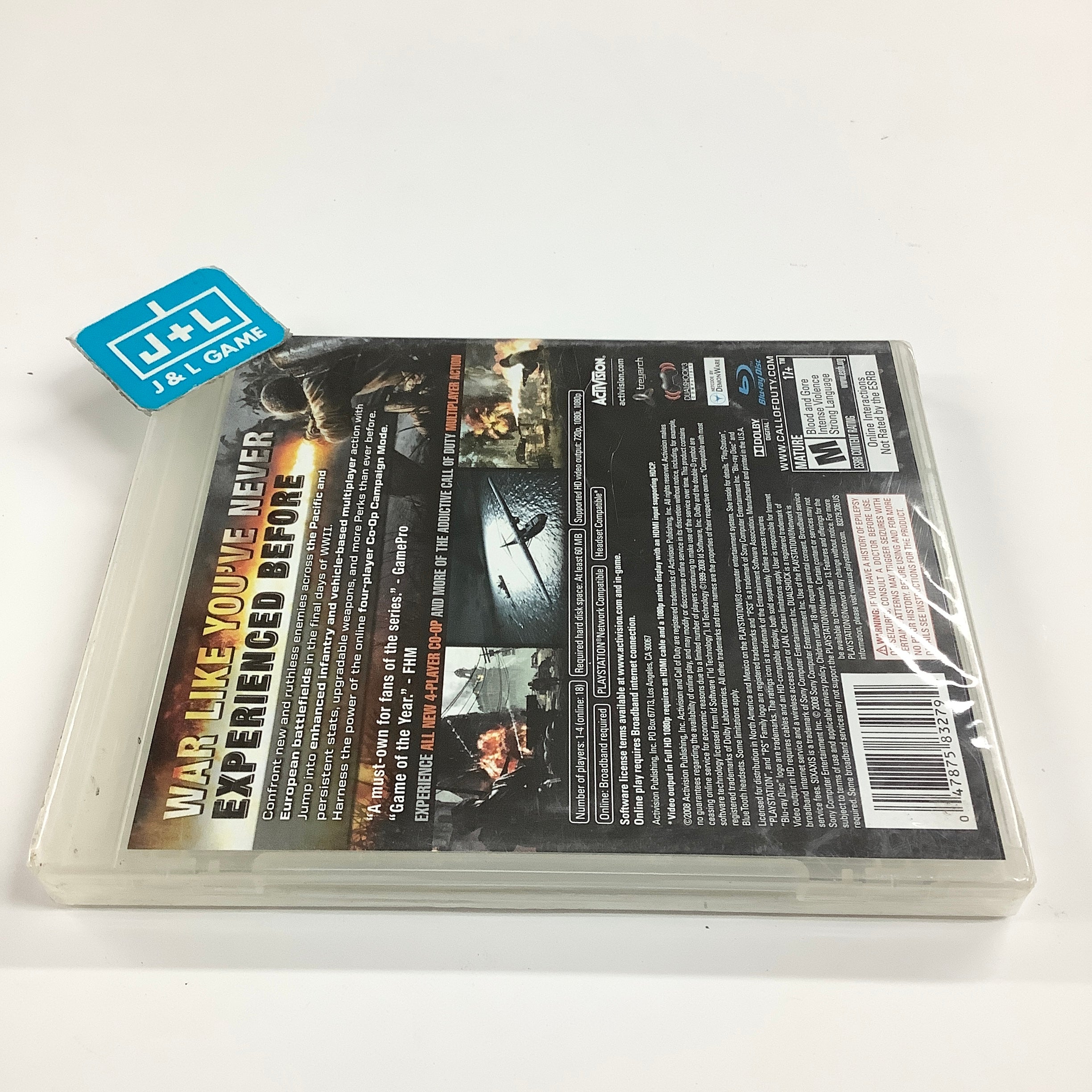 Call of Duty: World at War - (PS3) PlayStation 3 Video Games Activision