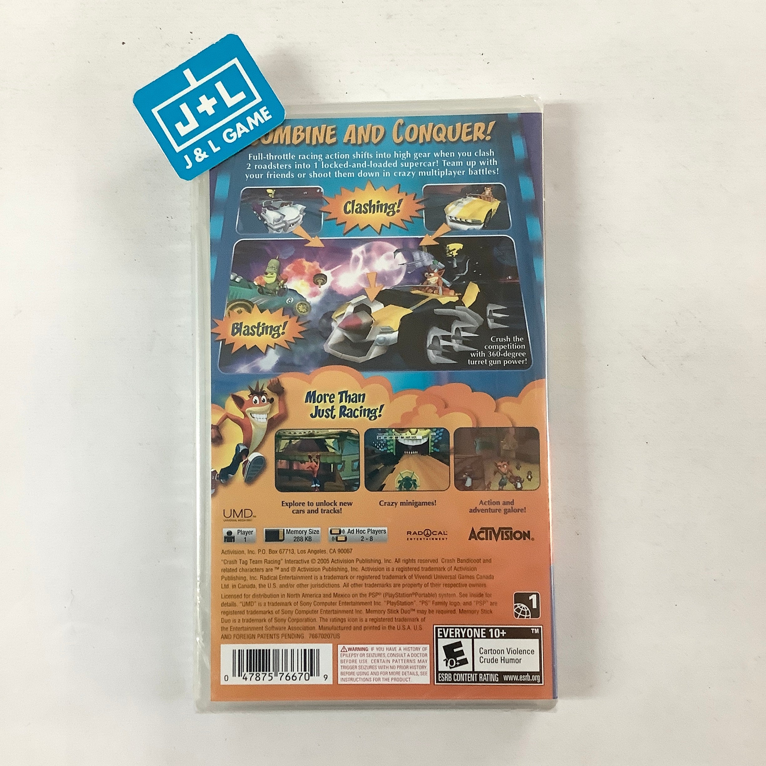 Crash Tag Team Racing (Favorites) - SONY PSP Video Games Sierra Entertainment   