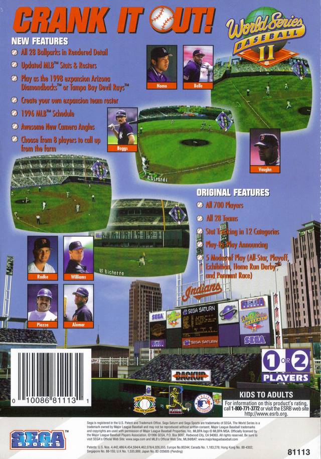 World Series Baseball II - (SS) SEGA Saturn [Pre-Owned] Video Games Sega