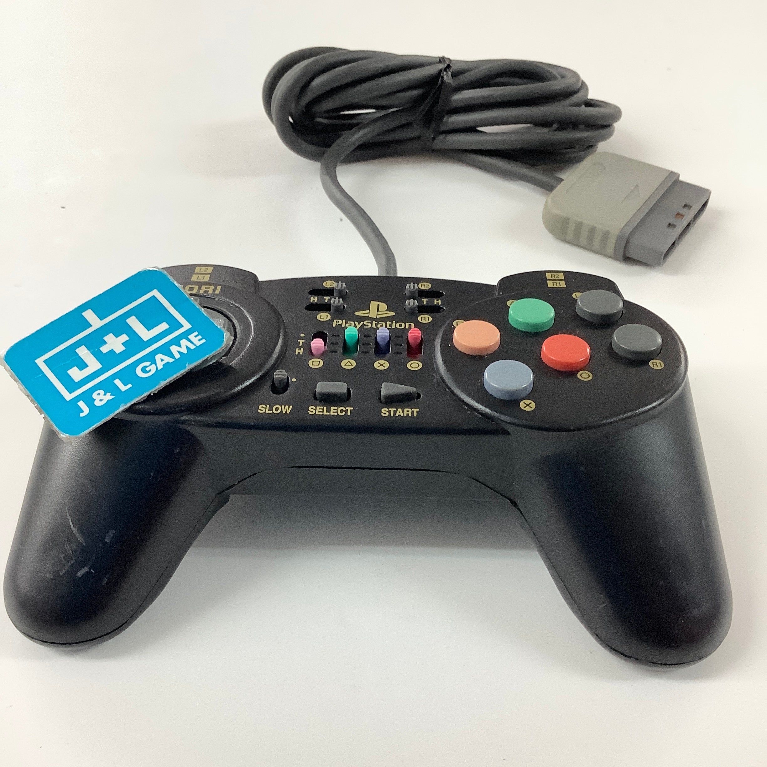 HORI Fighting Commander 10B (Black) - (PS1) PlayStation 1 [Pre-Owned] Accessories HORI