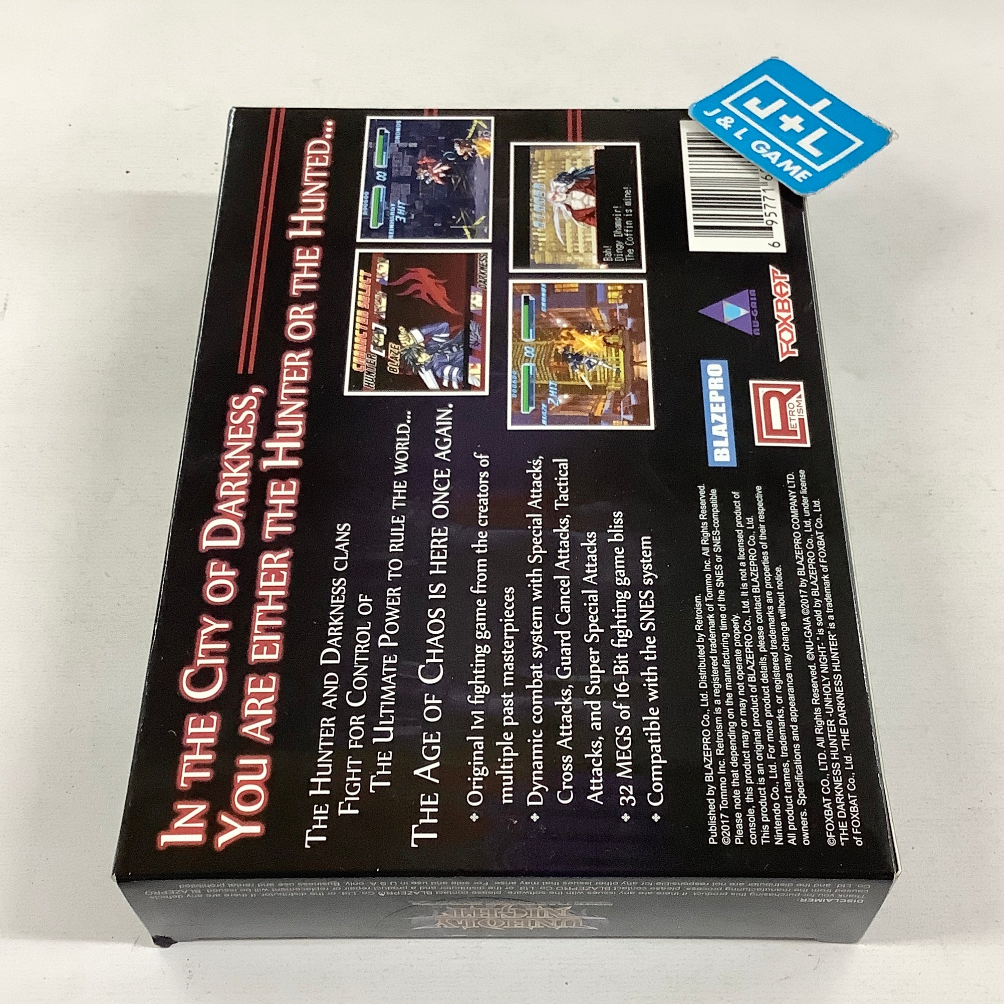 Retroism Unholy Night: The Darkness Hunter - (SNES) Super Nintendo Video Games Idea Factory