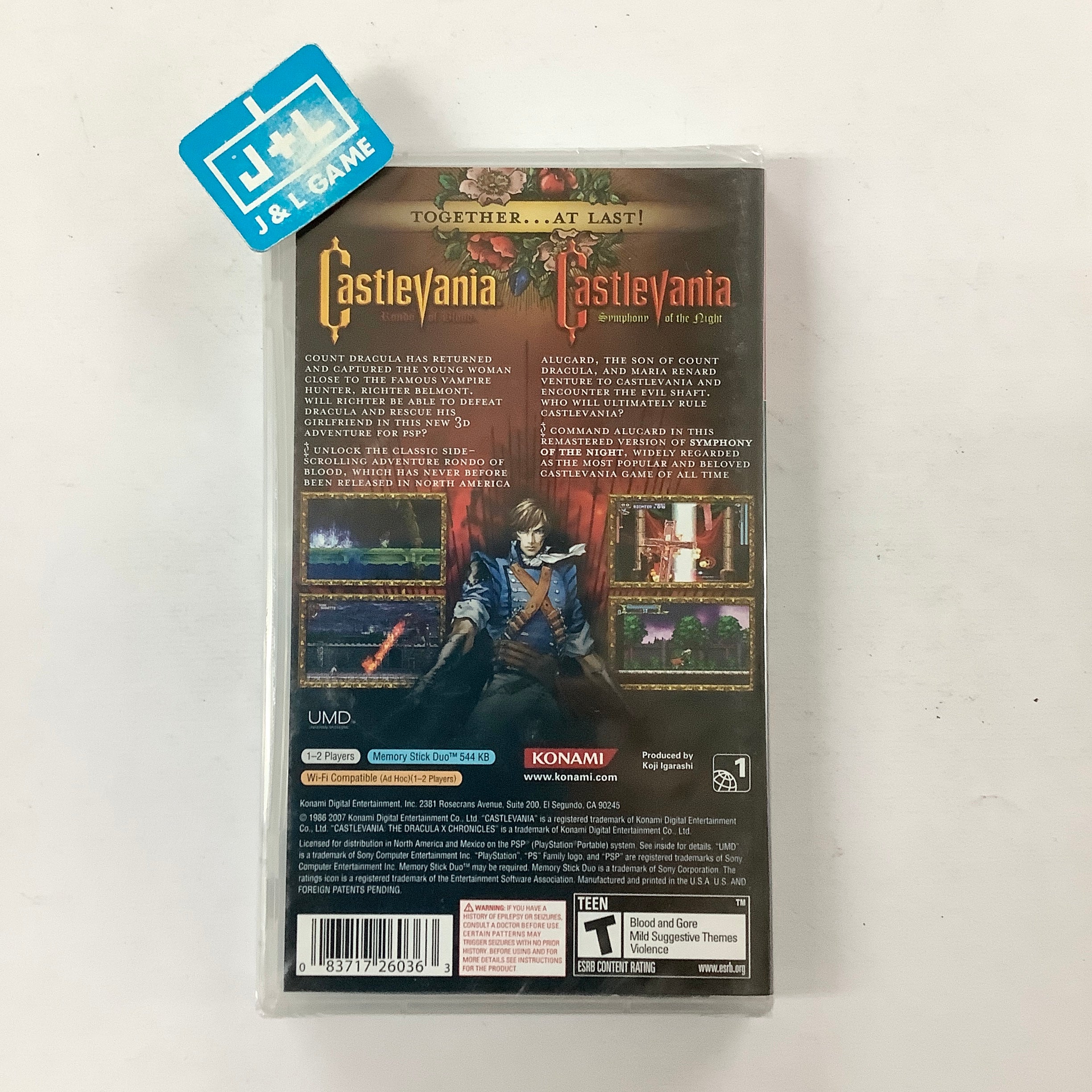 Castlevania: The Dracula X Chronicles (Greatest Hits) - SONY PSP Video Games Konami   