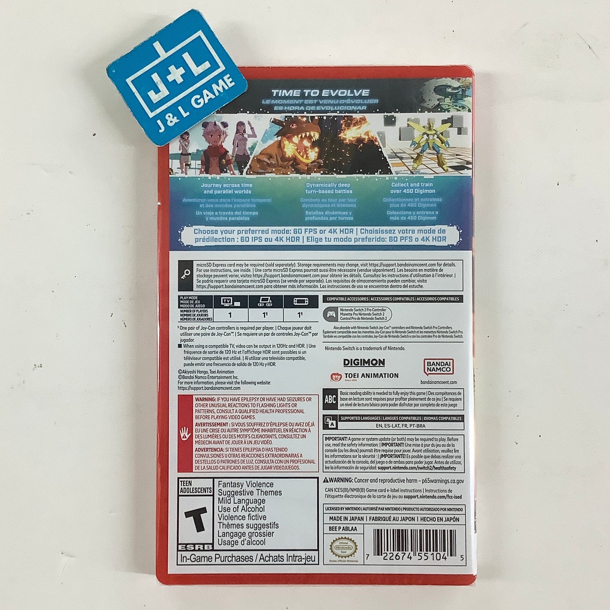 Digimon Story: Time Stranger - (NS2) Nintendo Switch 2 Video Games Bandai Namco