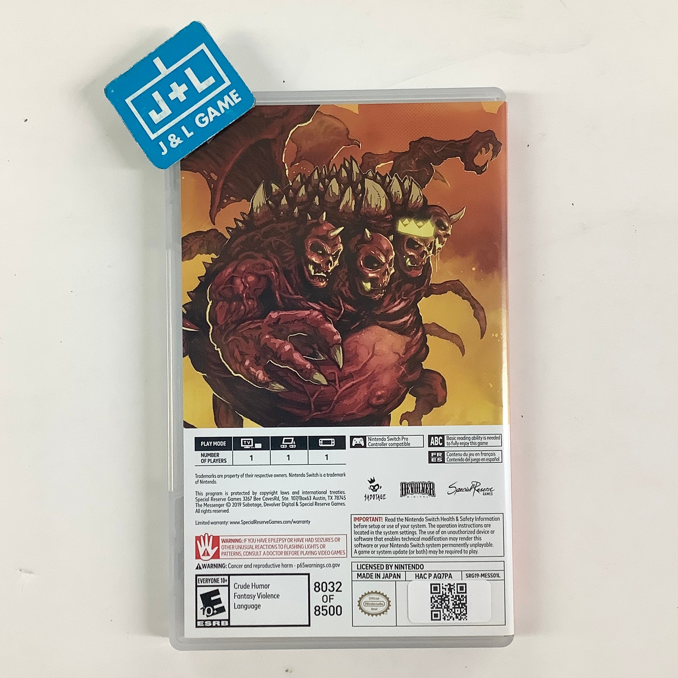 The Messenger (Special Reserve)- (NSW) Nintendo Switch [Pre-Owned]