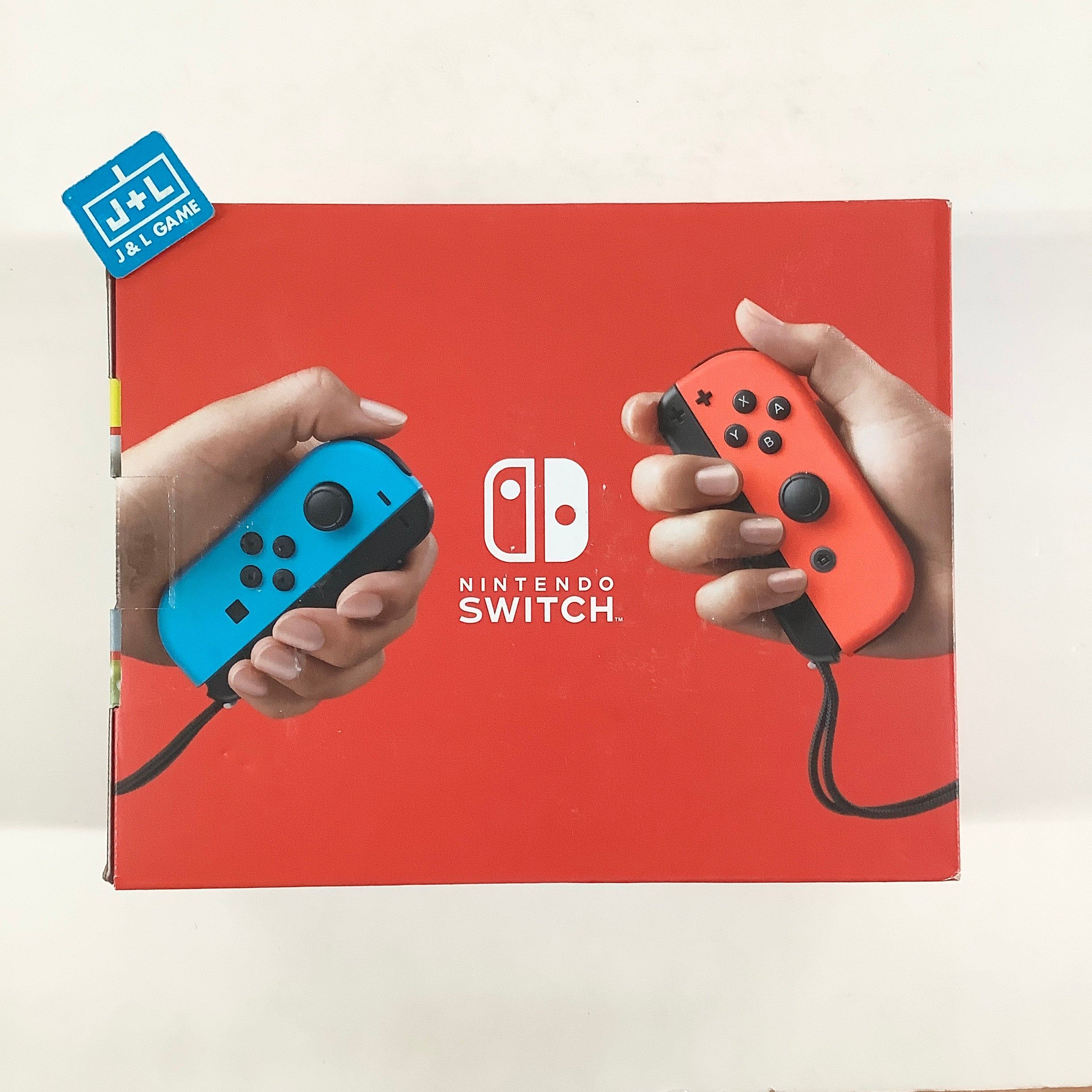 Nintendo Switch Console with Neon Blue and Neon Red Joy-Con (L-R