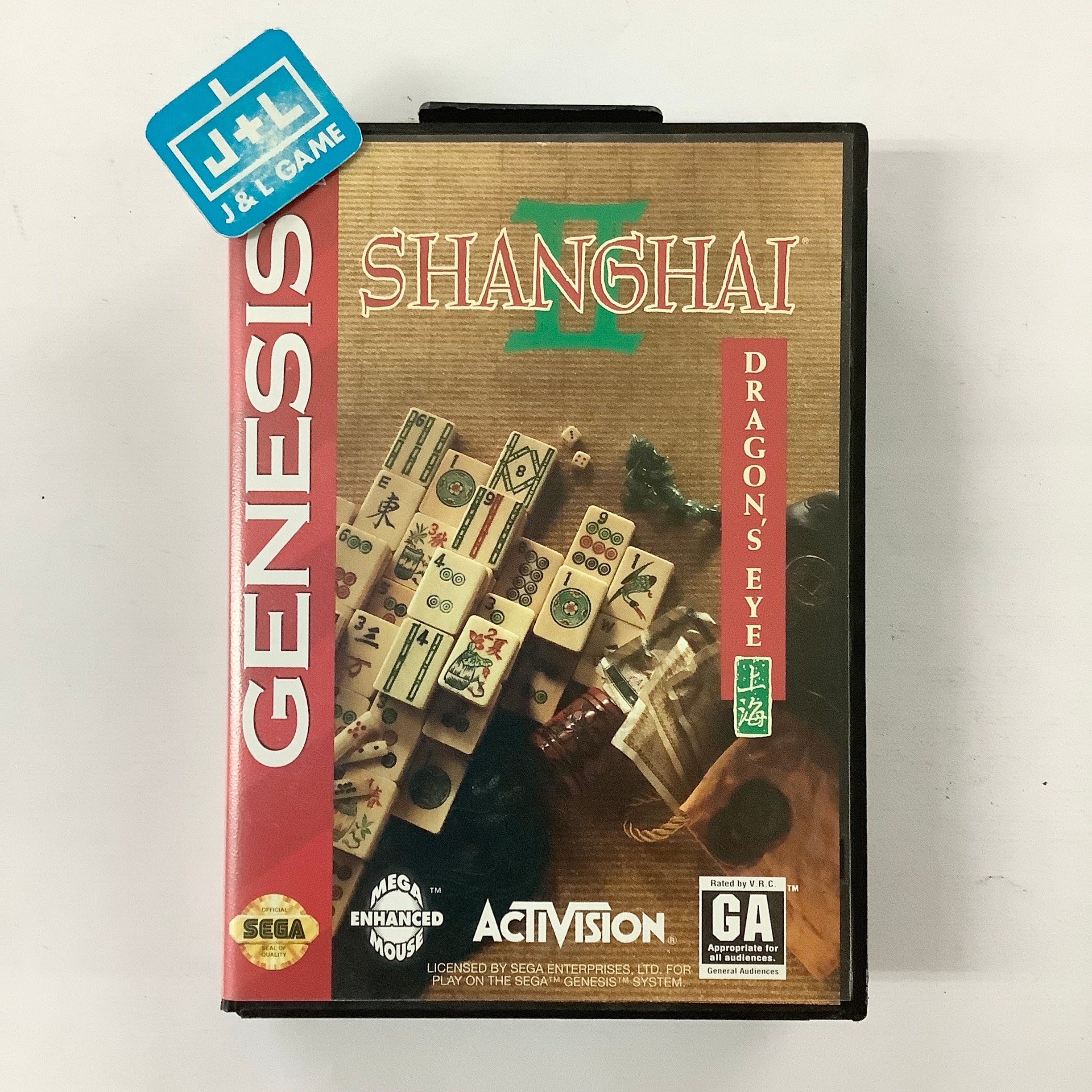 Shanghai II: Dragon's Eye - (SG) SEGA Genesis [Pre-Owned] Video Games Activision   