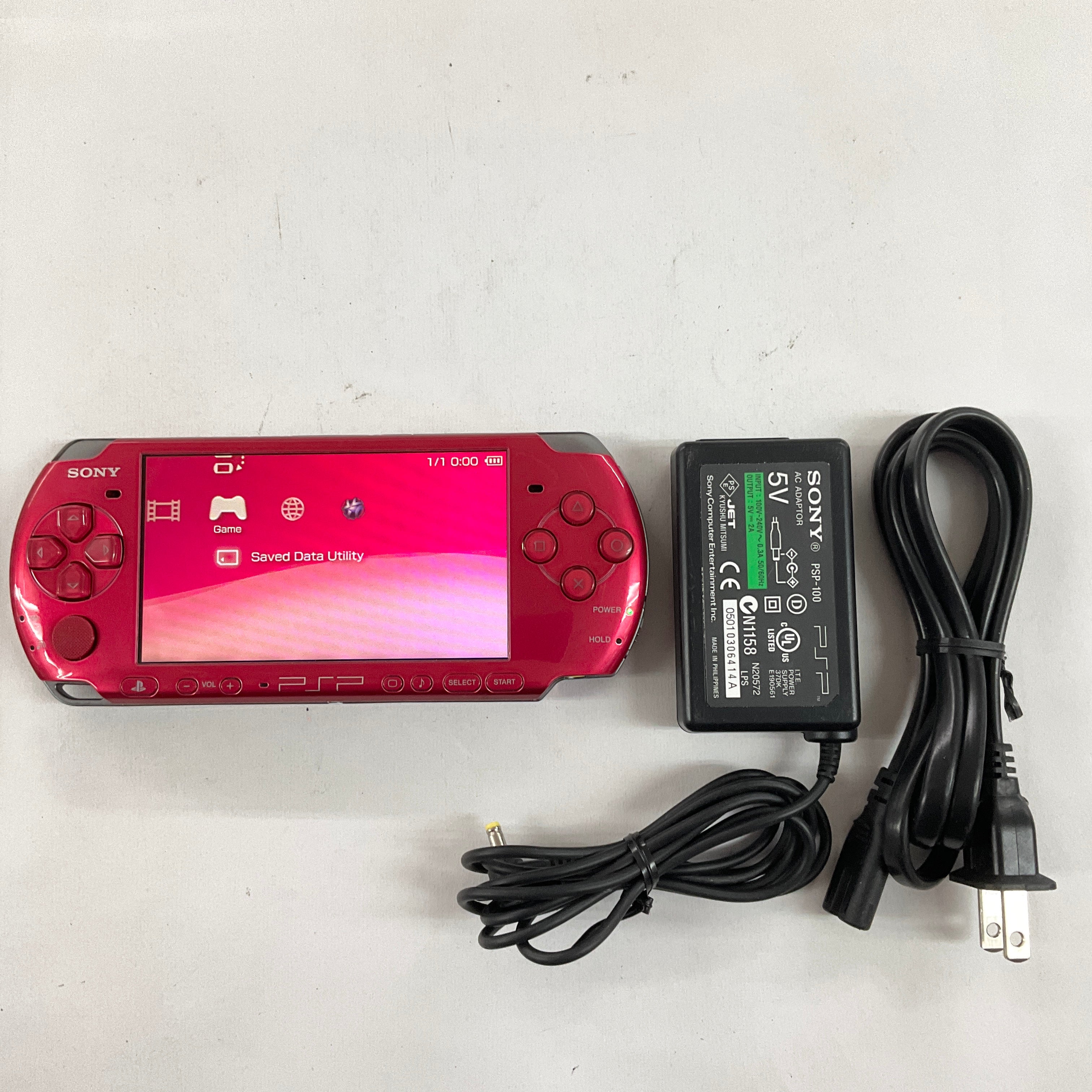 Sony PlayStation Portable 3000 Console Value Pack (Radiant Red) - Sony PSP [Pre-Owned] (Japanese Import) ( Consoles Sony