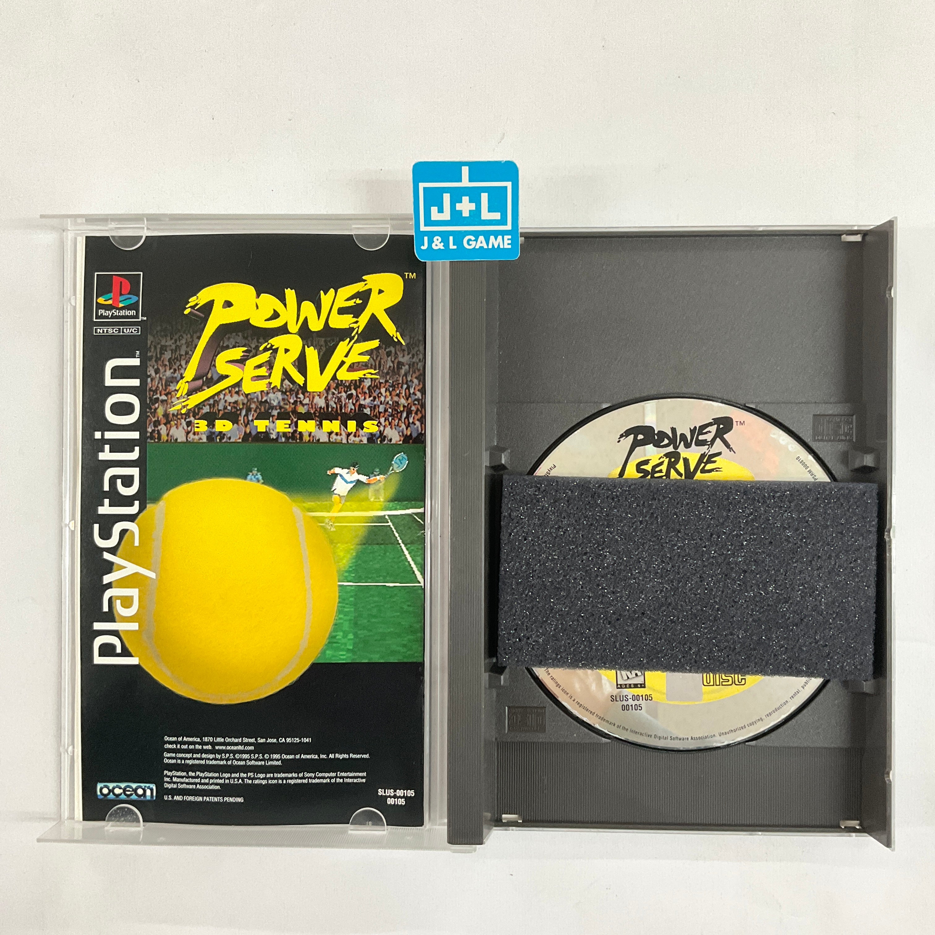 Power Serve 3D Tennis (Long Box) - (PS1) PlayStation 1 [Pre-Owned] Video Games Ocean