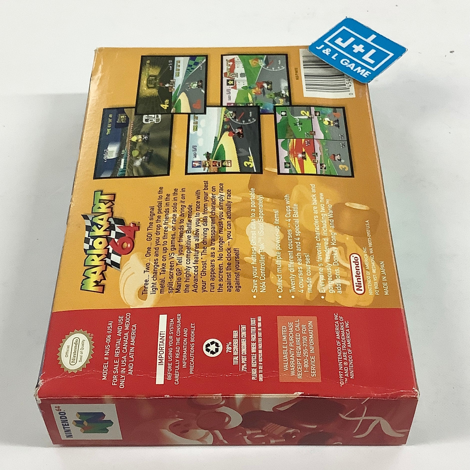 Mario Kart 64 - (N64) Nintendo 64 [Pre-Owned] Video Games Nintendo