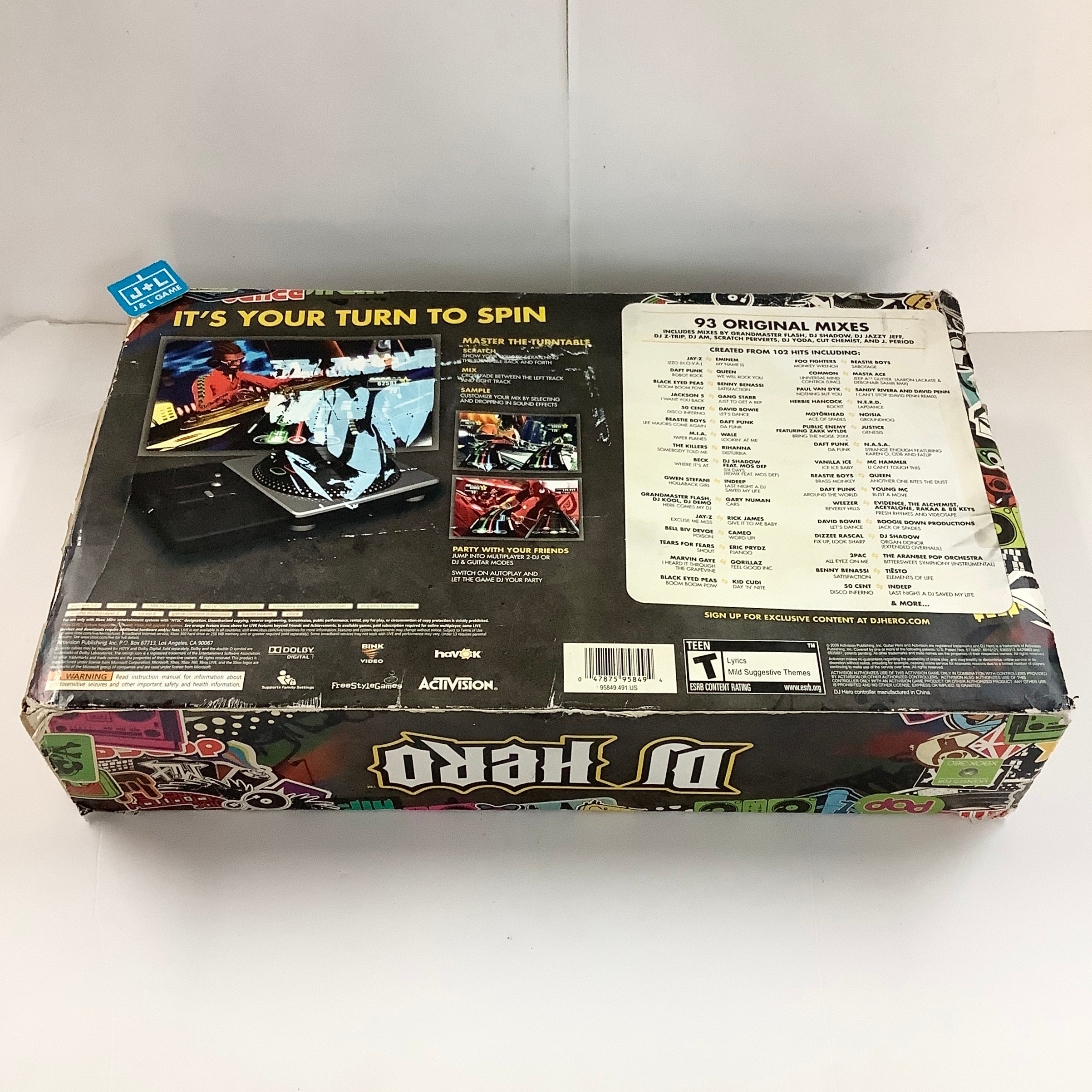 Xbox 360 DJ Hero Wireless Turntable Controller - Xbox 360 [Pre-Owned]