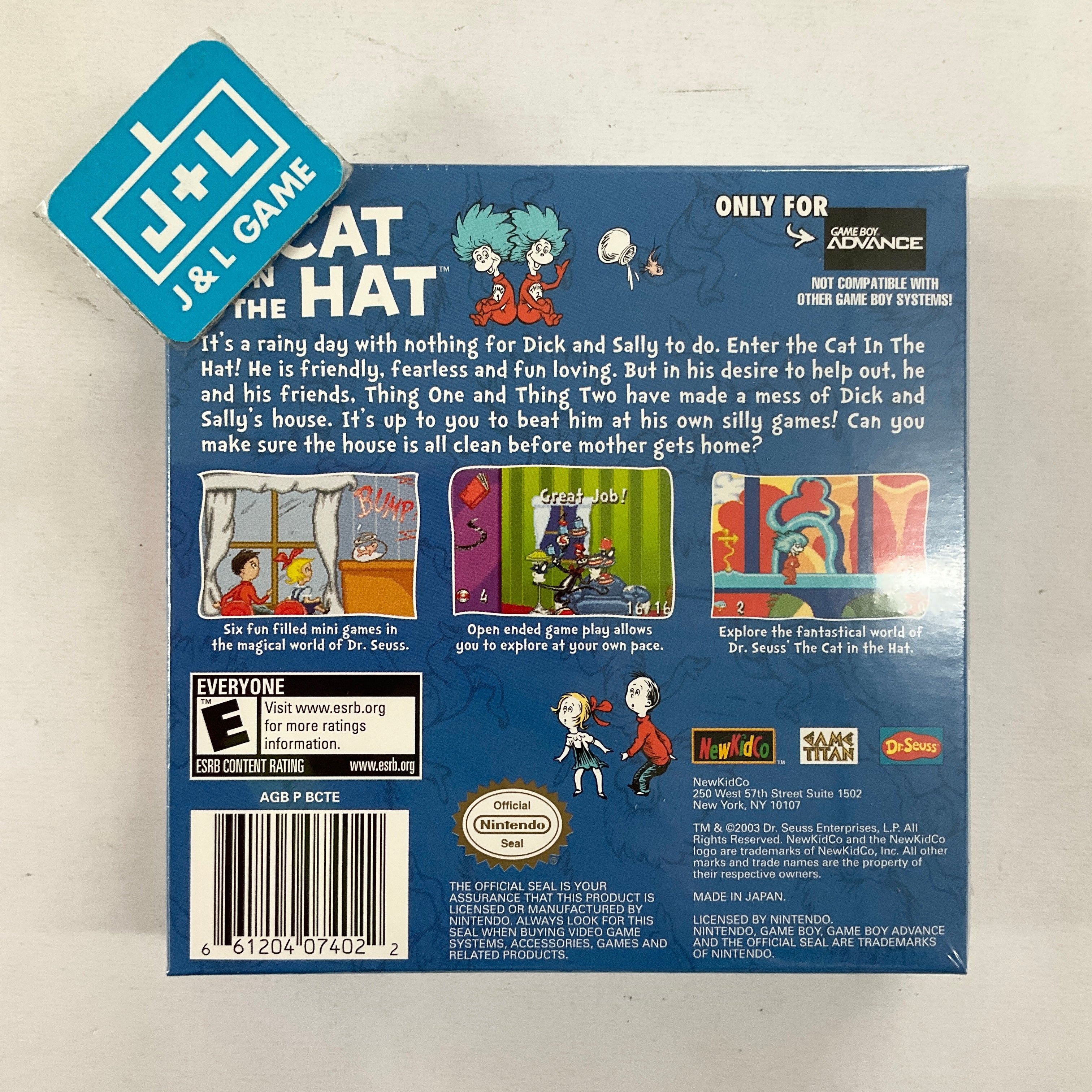 Dr. Seuss' The Cat in the Hat (2005) - (GBA) Game Boy Advance Video Games Jack of All Games   