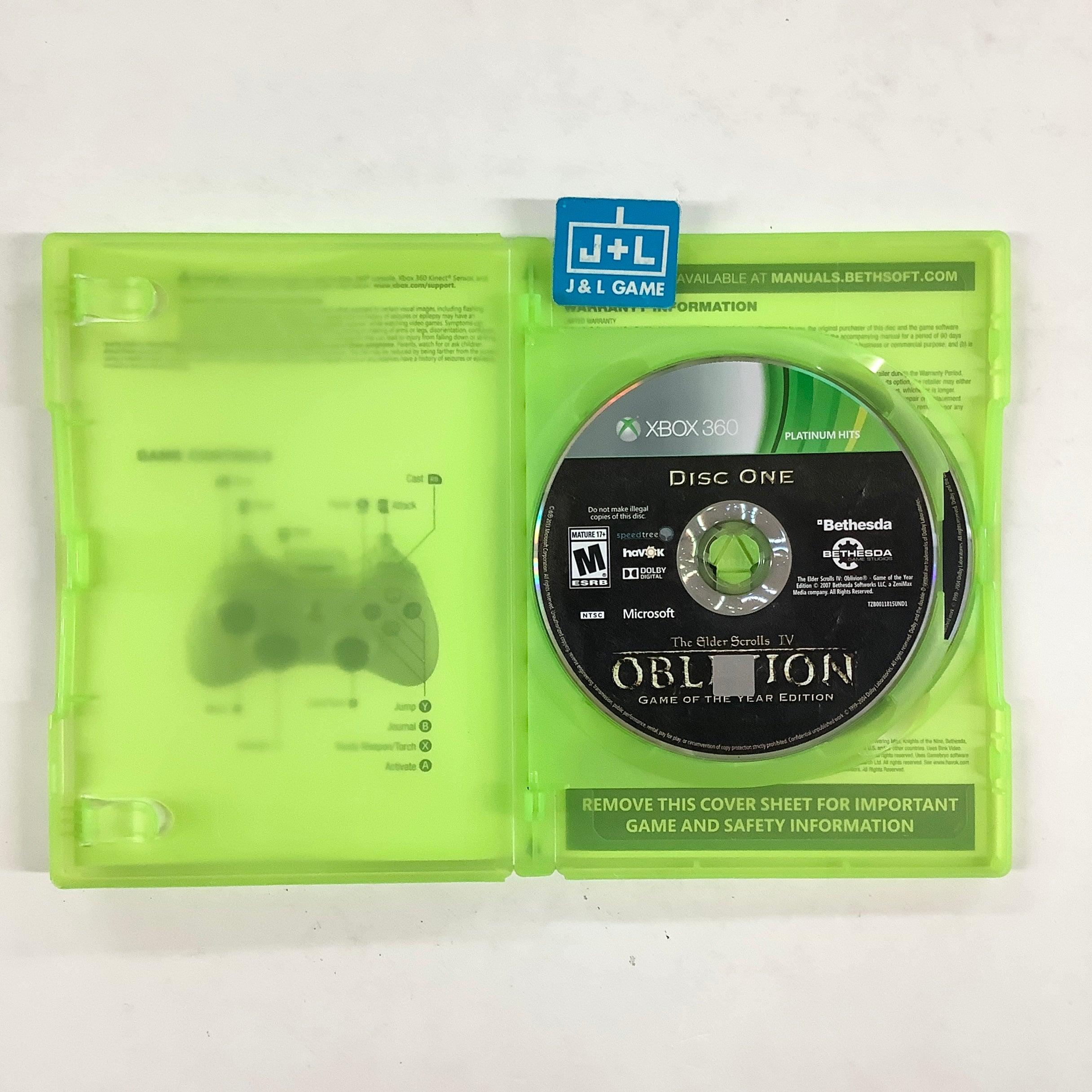 The Elder Scrolls IV: Oblivion - Game of the Year Edition (Greatest Hits) - (XB1) Xbox One & Xbox 360 [Pre-Owned] Video Games Rockstar Games