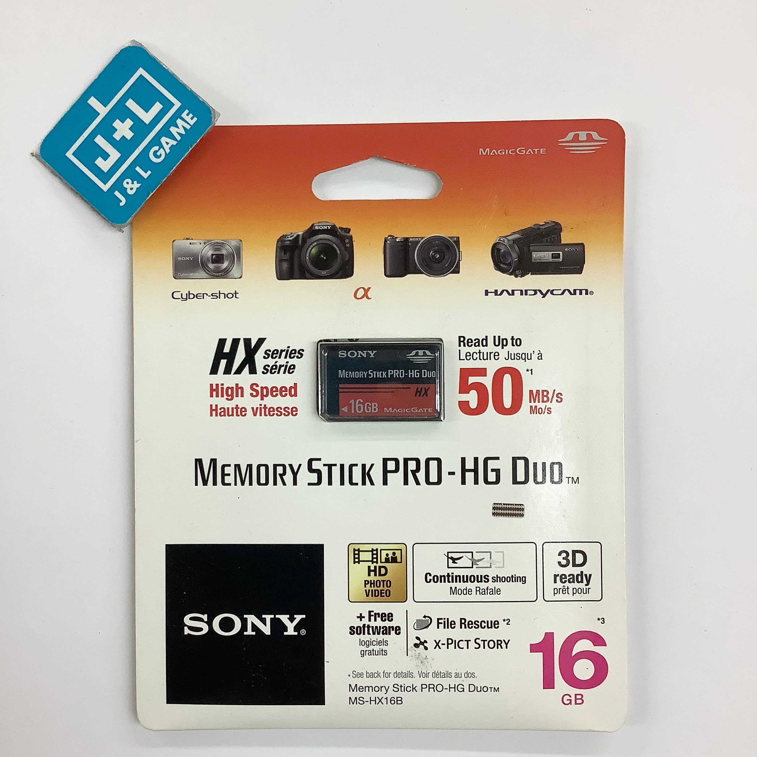 Sony 16 GB PRO-HG Duo HX Memory Stick - SONY PSP ACCESSORIES Sony